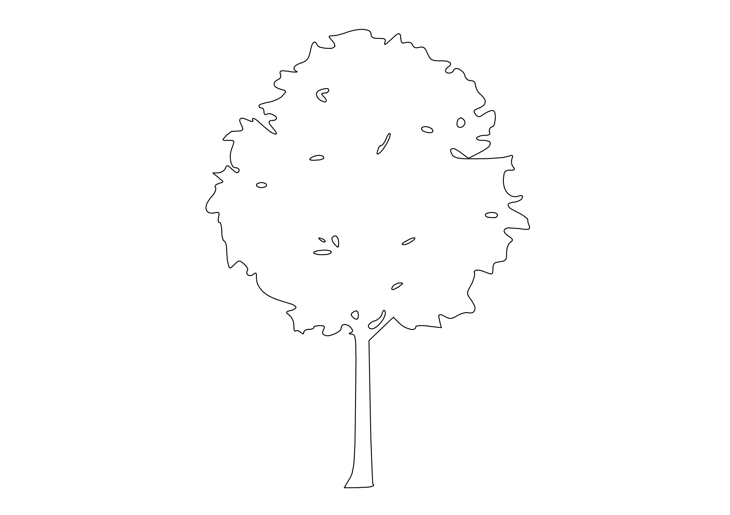 Free Tree Elevation CAD Block – DWG, DXF, PDF Format