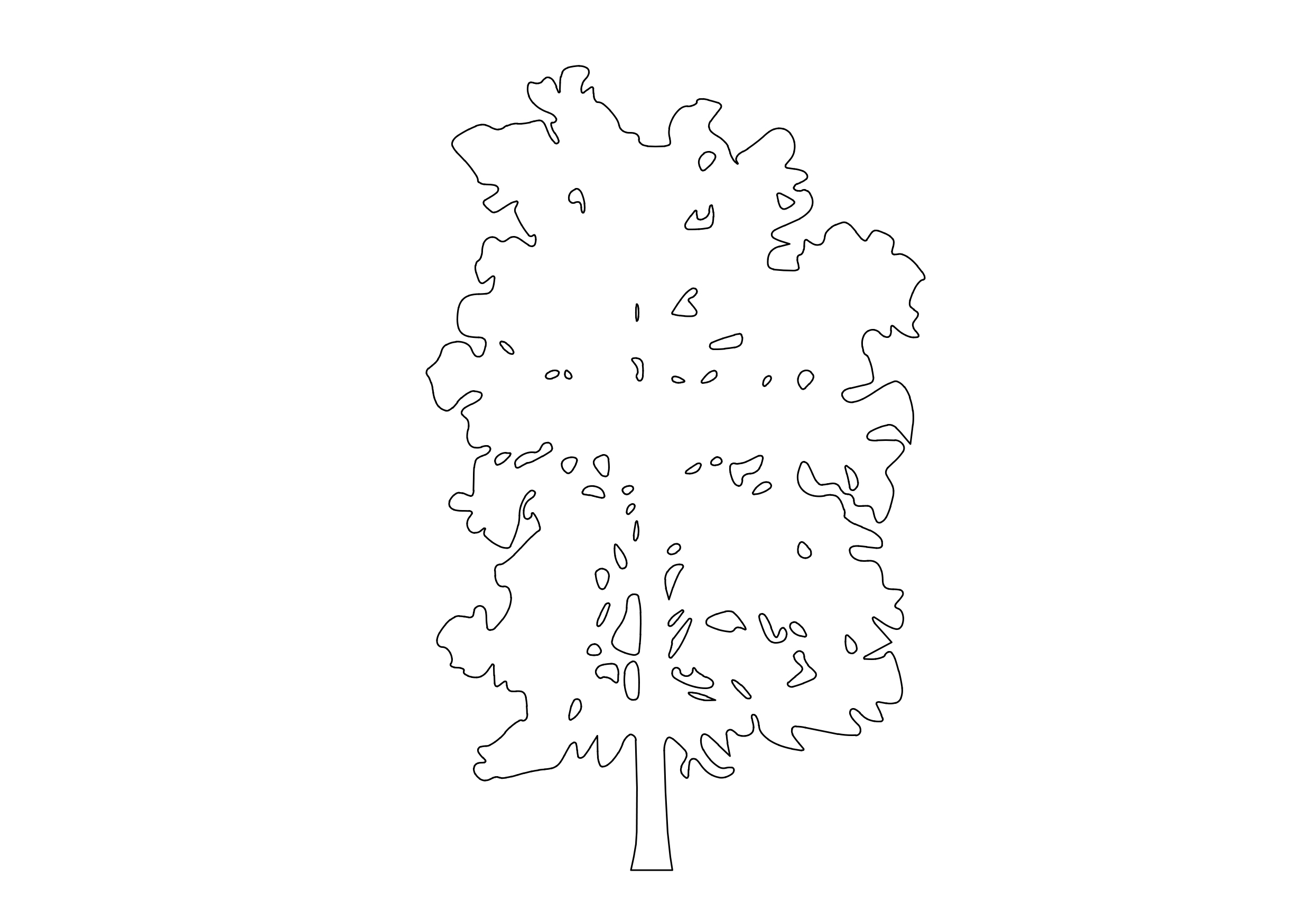 Free Tree Elevation CAD Block – DWG, DXF, PDF Format