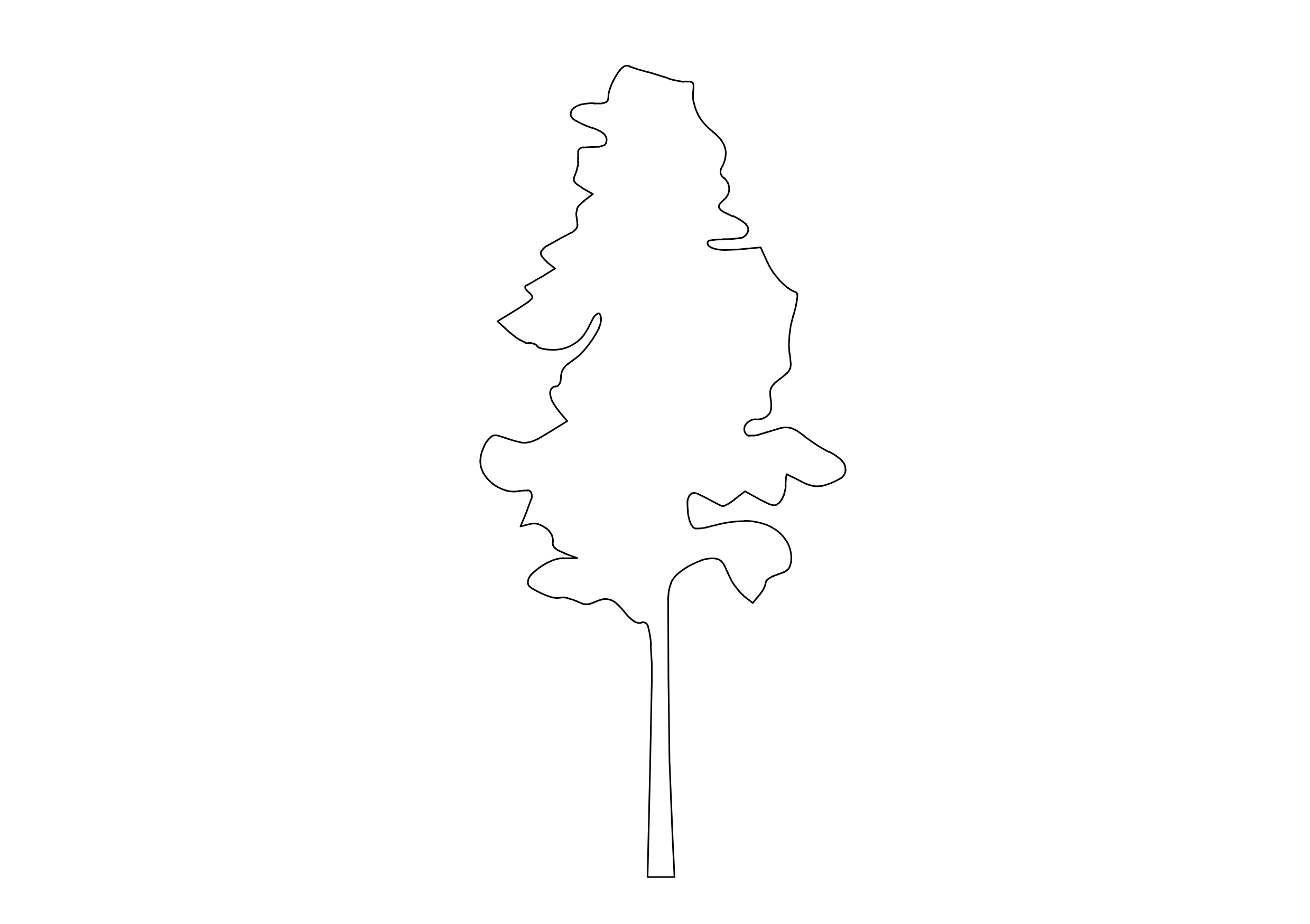 Free Tree Elevation CAD Block – DWG, DXF, PDF Format