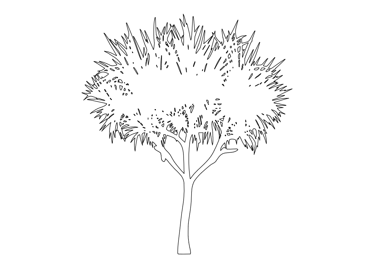 Free Tree Elevation CAD Block – DWG, DXF, PDF Format