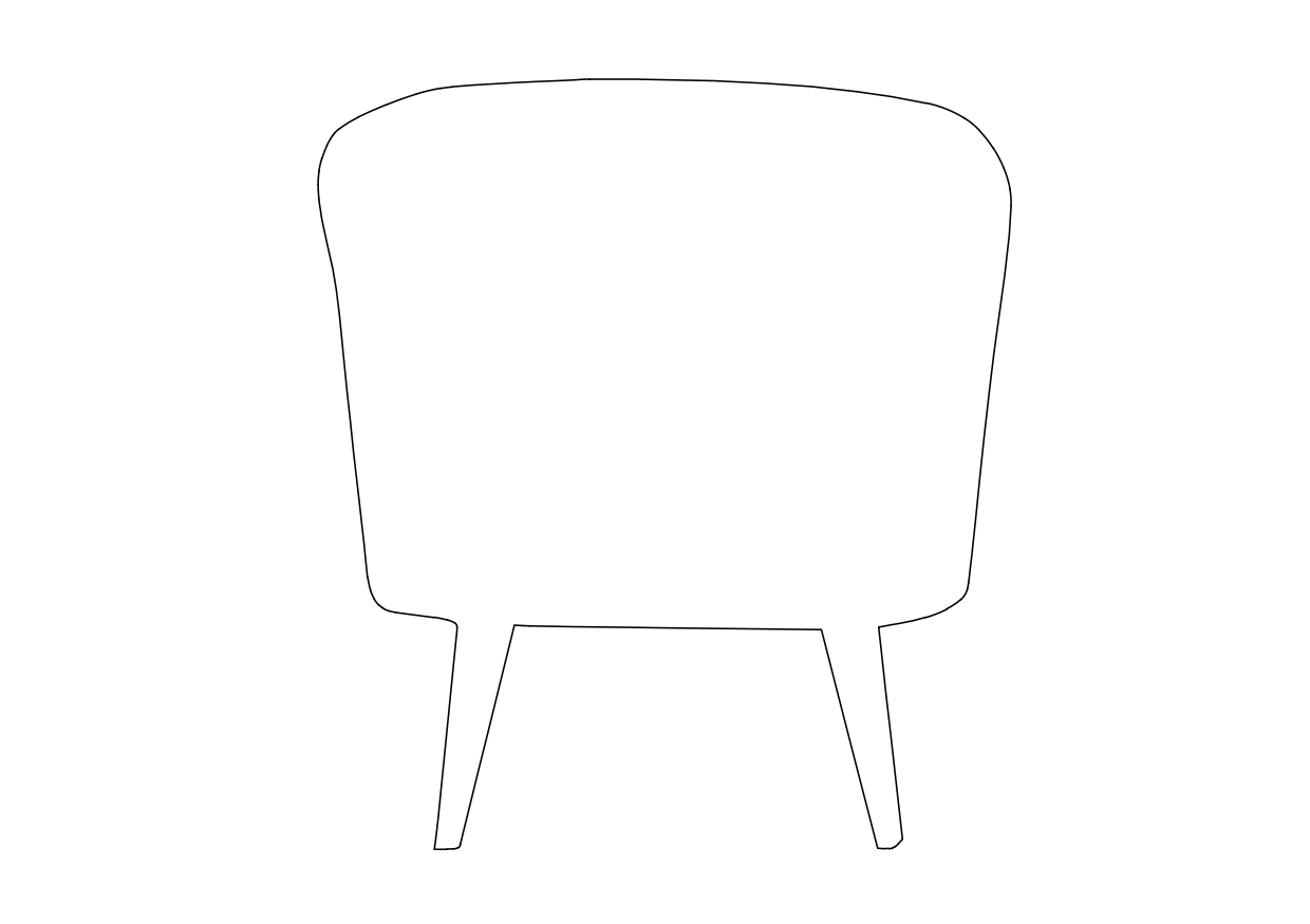 Free Chair Elevation CAD Block – DWG, DXF, PDF Format