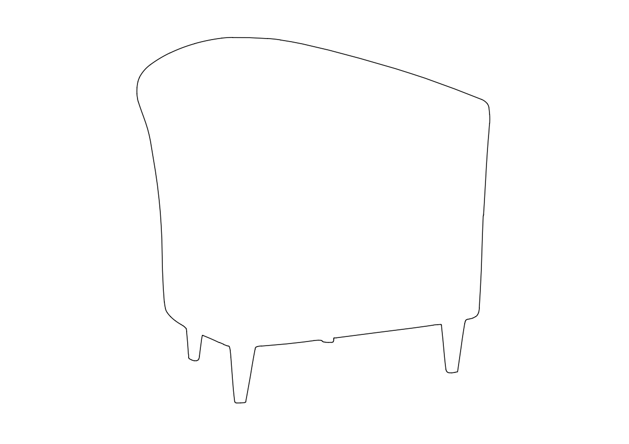 Free Chair Elevation CAD Block – DWG, DXF, PDF Format