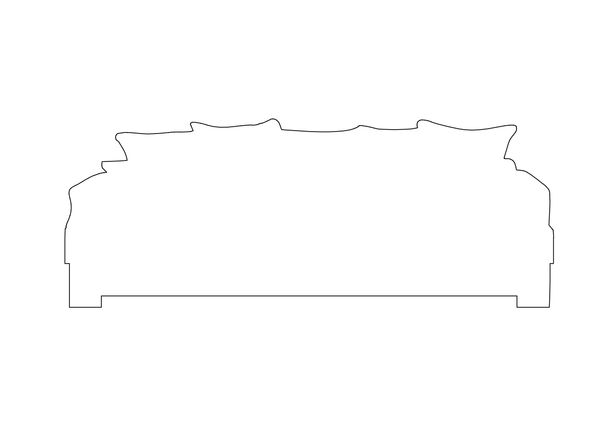 Free Sofa elevation CAD Block – DWG, DXF, PDF Format