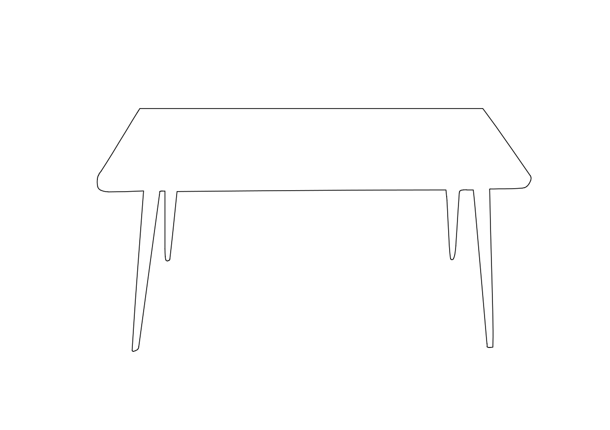 Free Table Elevation CAD Block – DWG, DXF, PDF Format