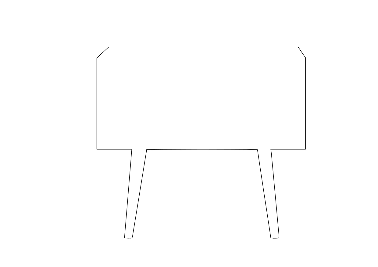 Free Chest of drawers elevation CAD Block – DWG, DXF, PDF Format