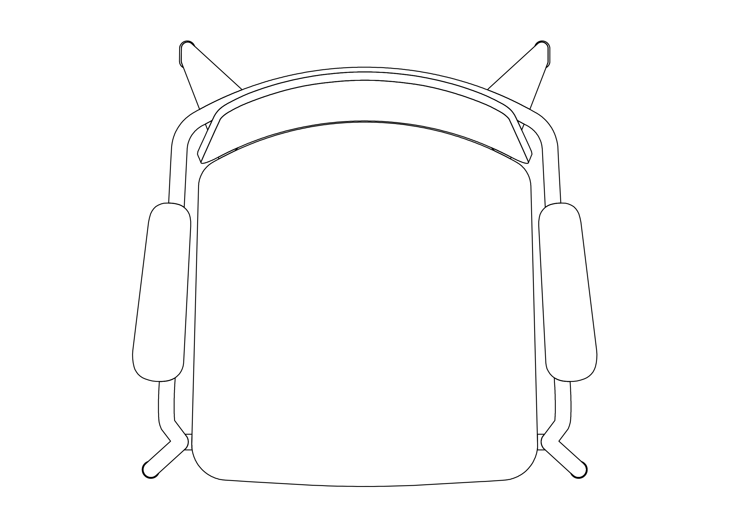 Free Chair top view CAD Block – DWG, DXF, PDF Format