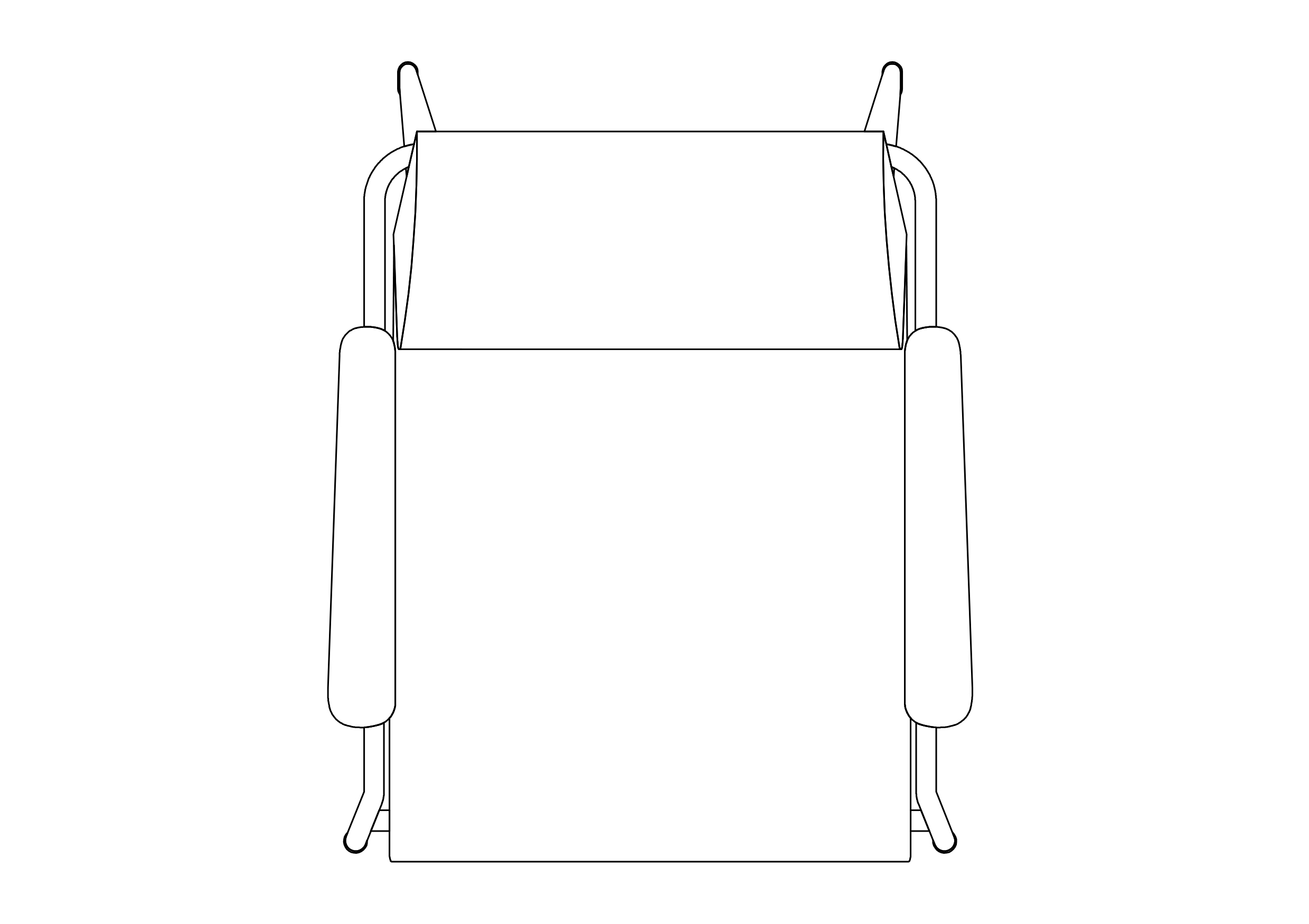 Free Chair top view CAD Block – DWG, DXF, PDF Format