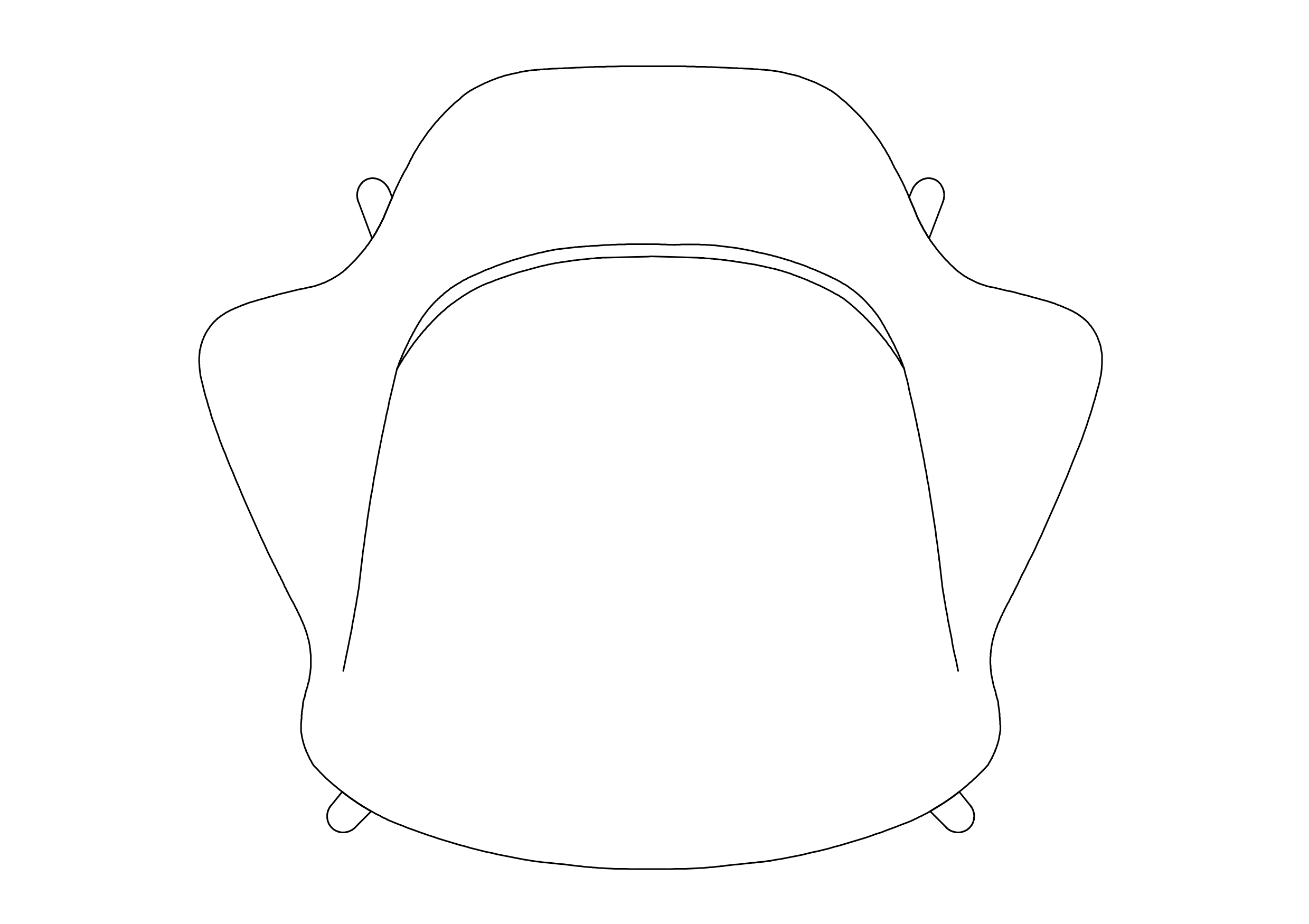 Free Chair top view CAD Block – DWG, DXF, PDF Format