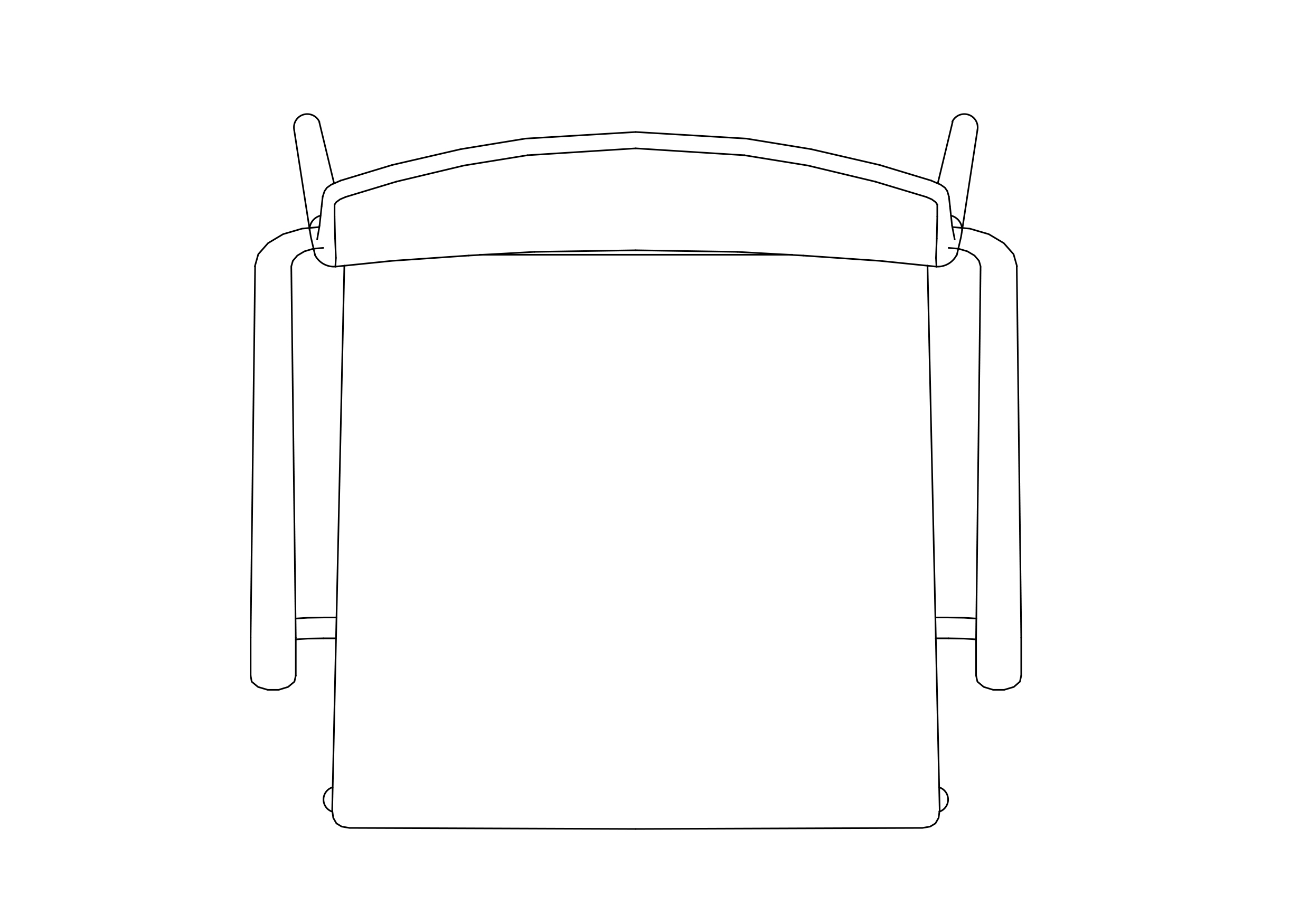 Free Chair top view CAD Block – DWG, DXF, PDF Format