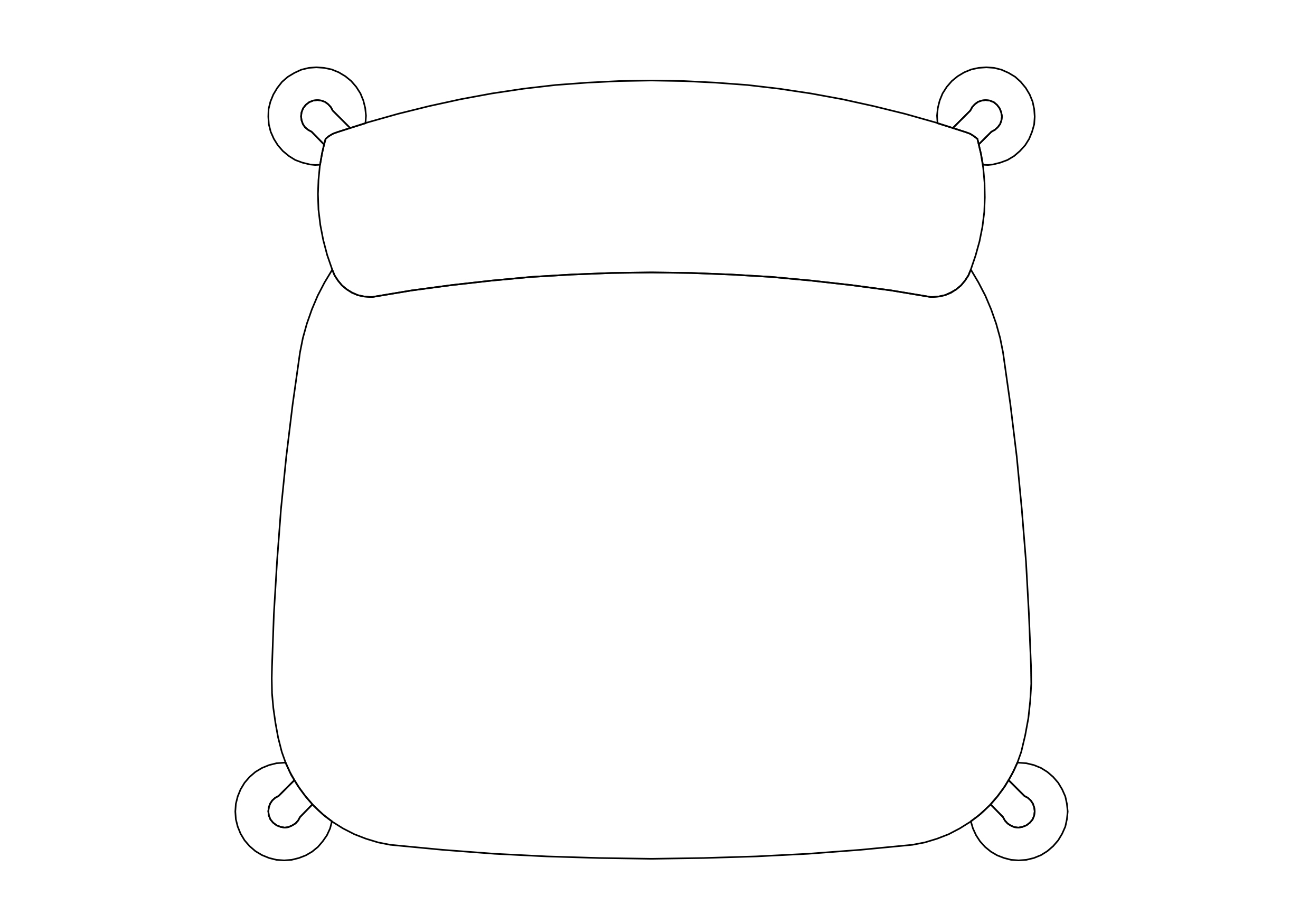 Free Chair top view CAD Block – DWG, DXF, PDF Format