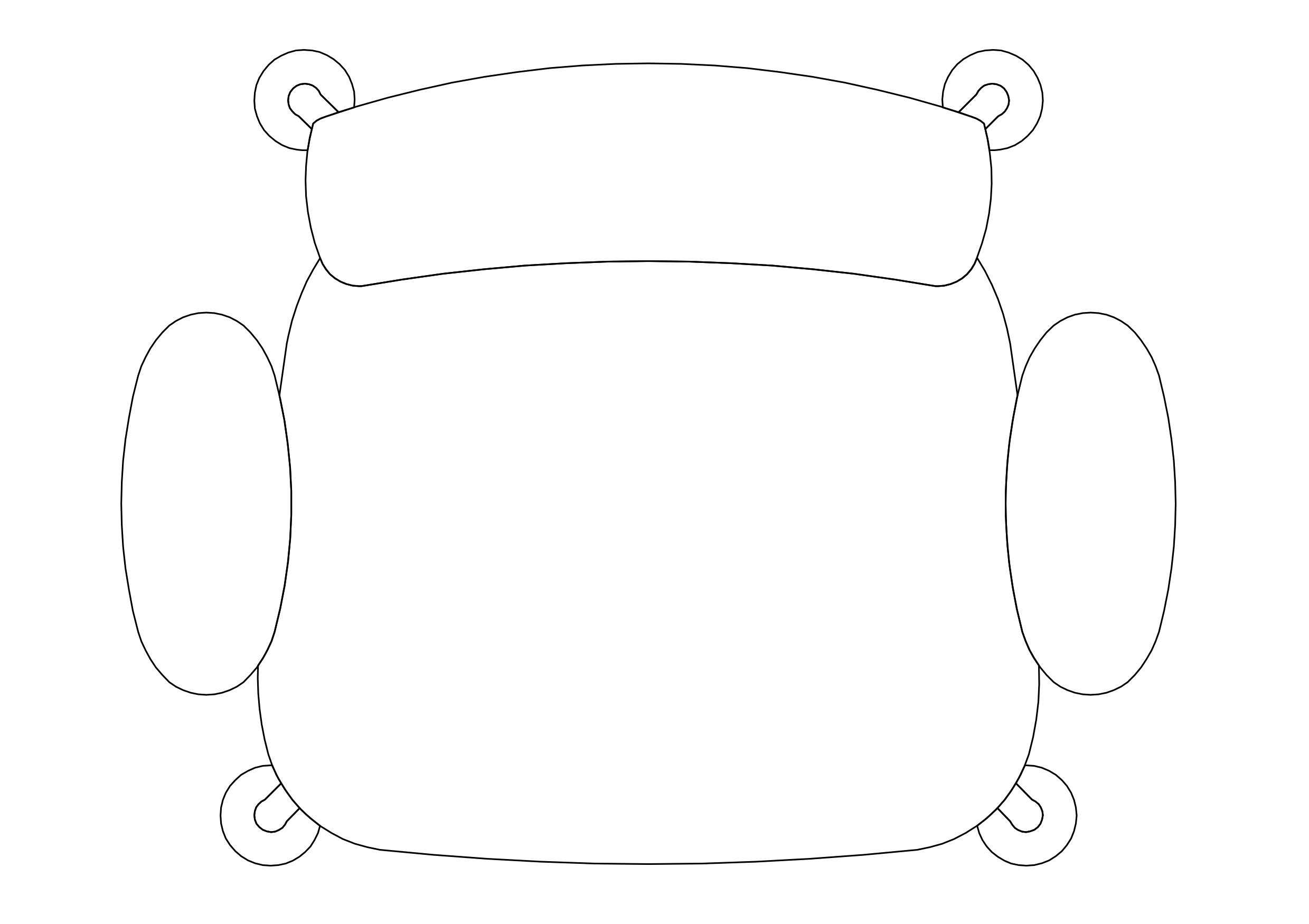 Free Chair top view CAD Block – DWG, DXF, PDF Format