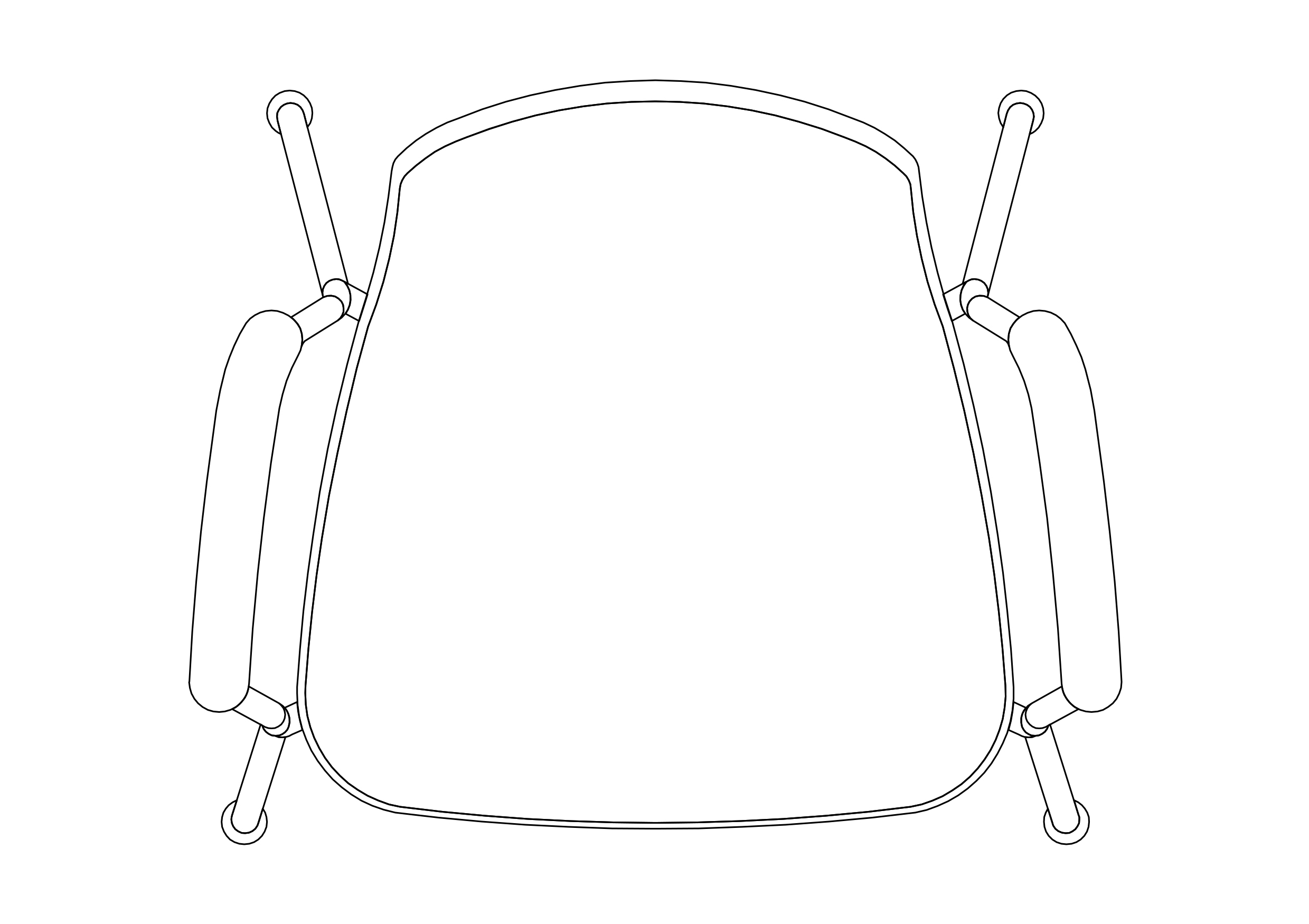 Free Chair top view CAD Block – DWG, DXF, PDF Format
