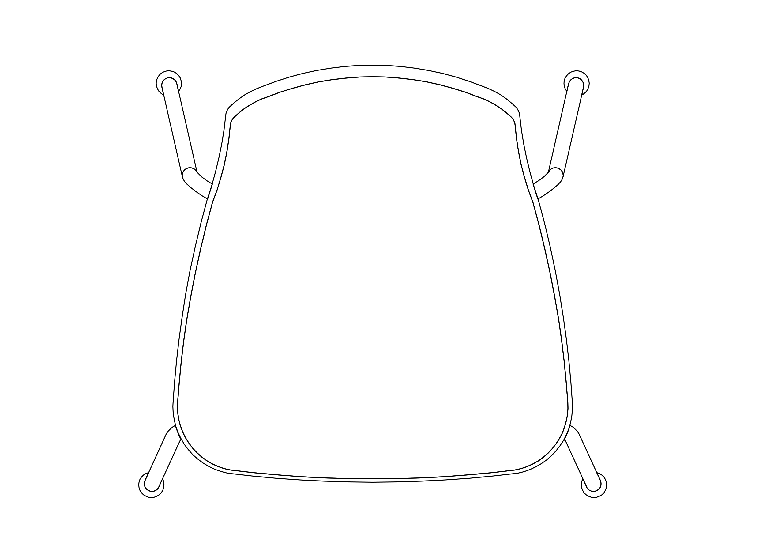 Free Chair top view CAD Block – DWG, DXF, PDF Format