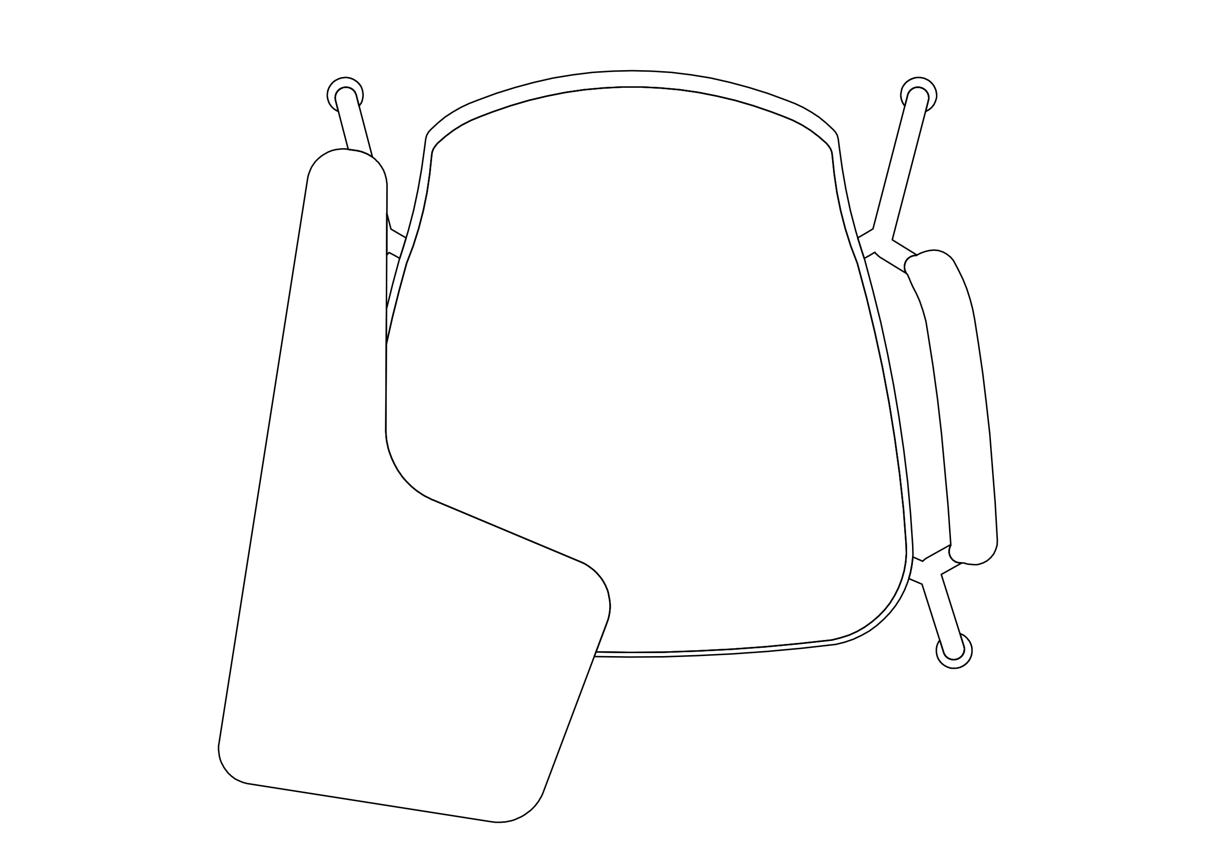 Free Classroom chair top view CAD Block – DWG, DXF, PDF Format