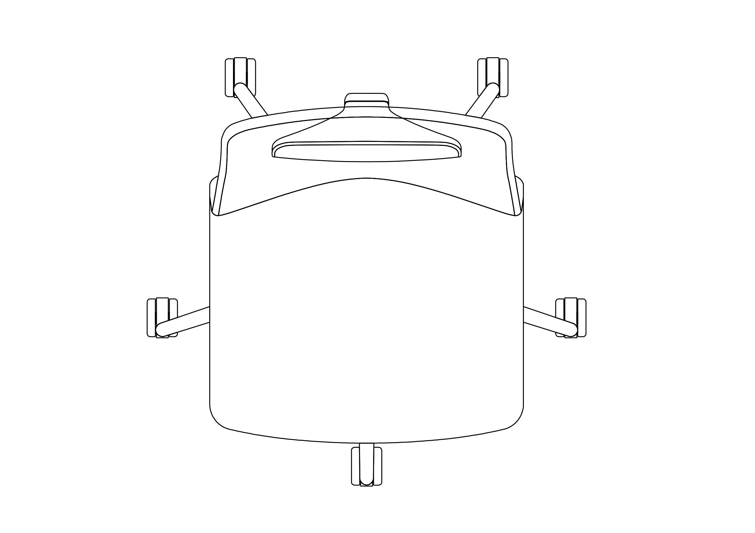Free Office Chair top view CAD Block – DWG, DXF, PDF Format