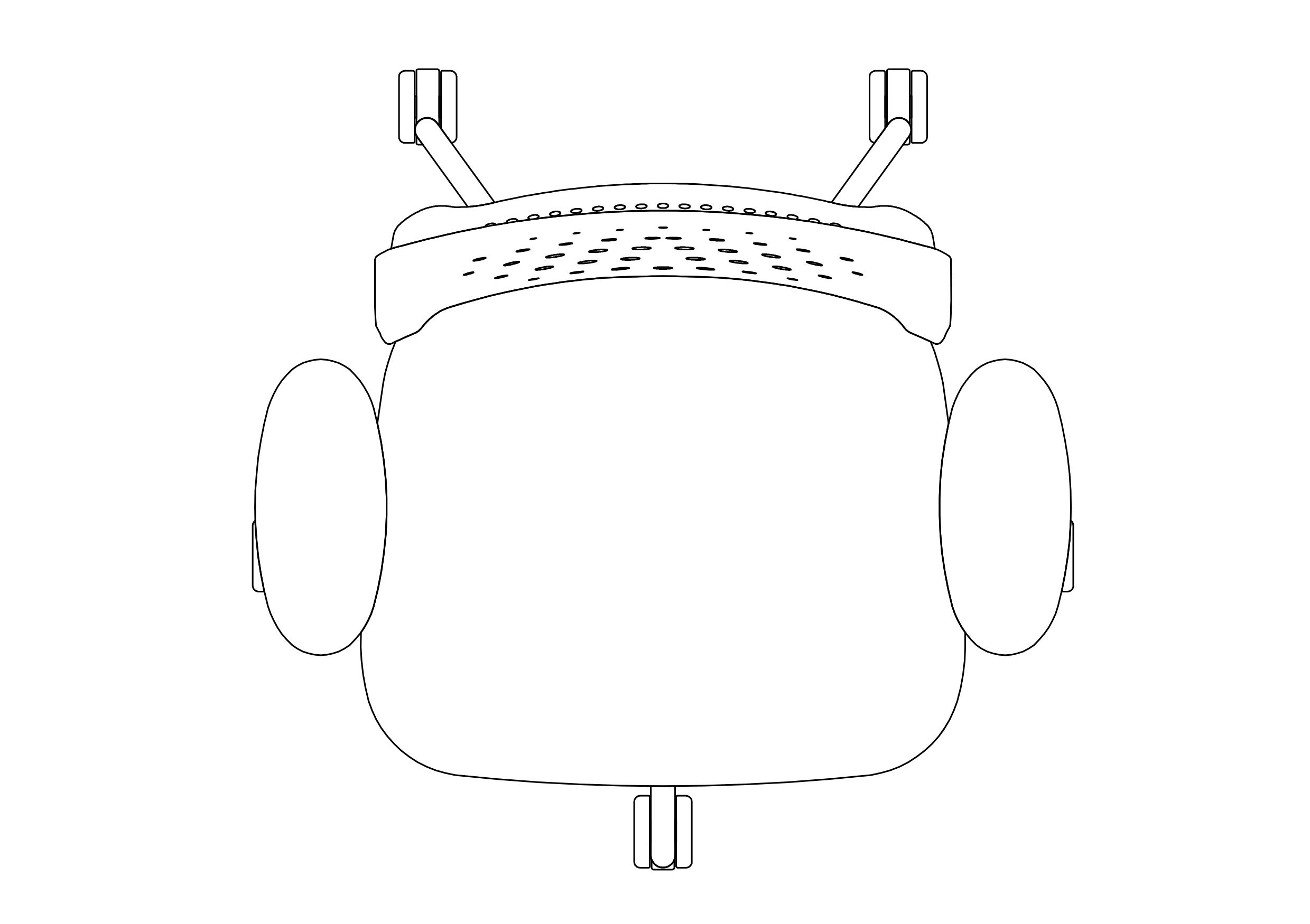 Free Office Chair top view CAD Block – DWG, DXF, PDF Format