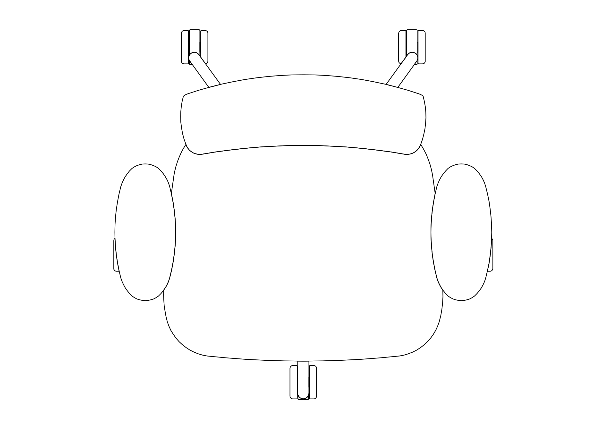 Free Office Chair top view CAD Block – DWG, DXF, PDF Format