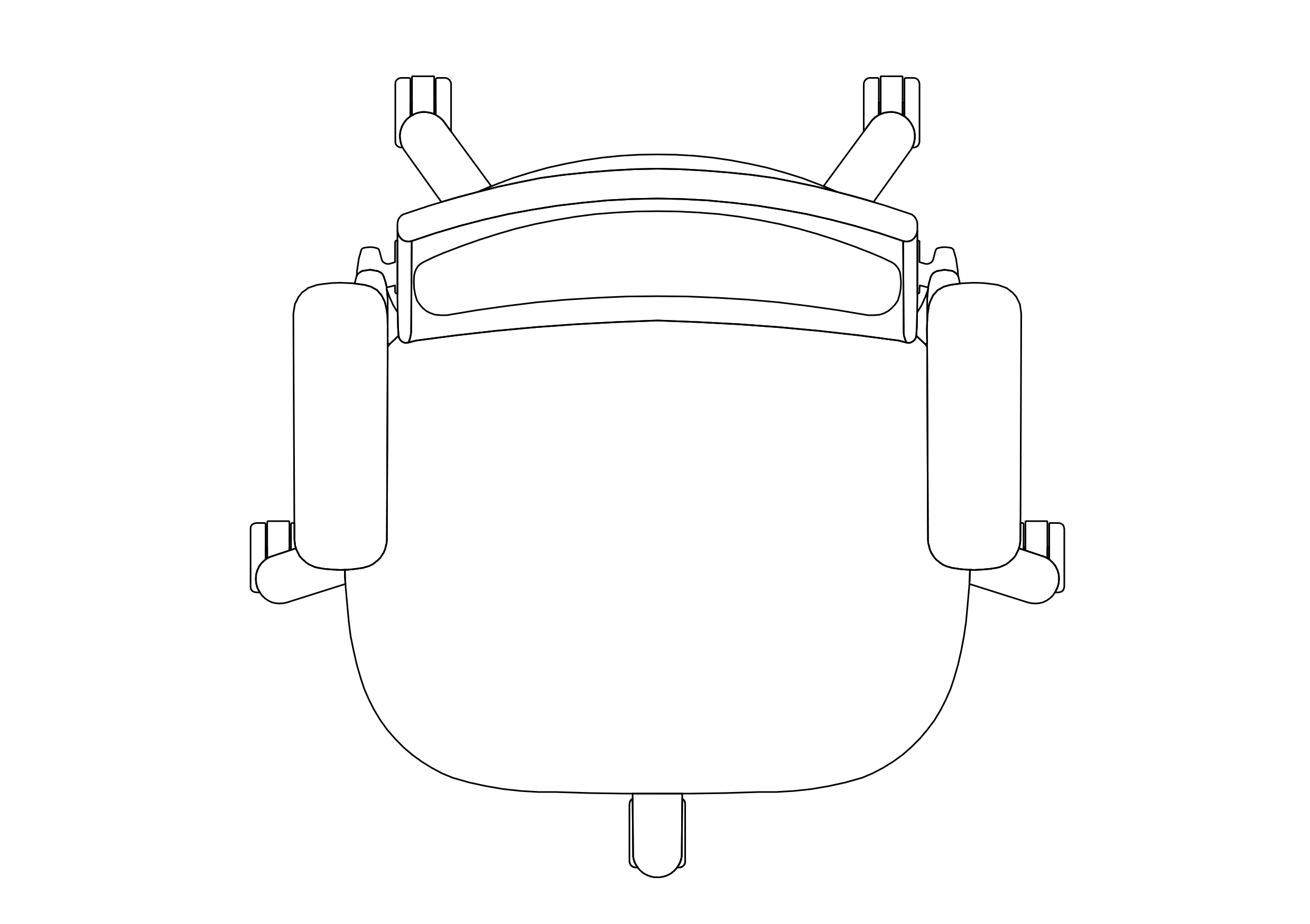 Free Office Chair top view CAD Block – DWG, DXF, PDF Format