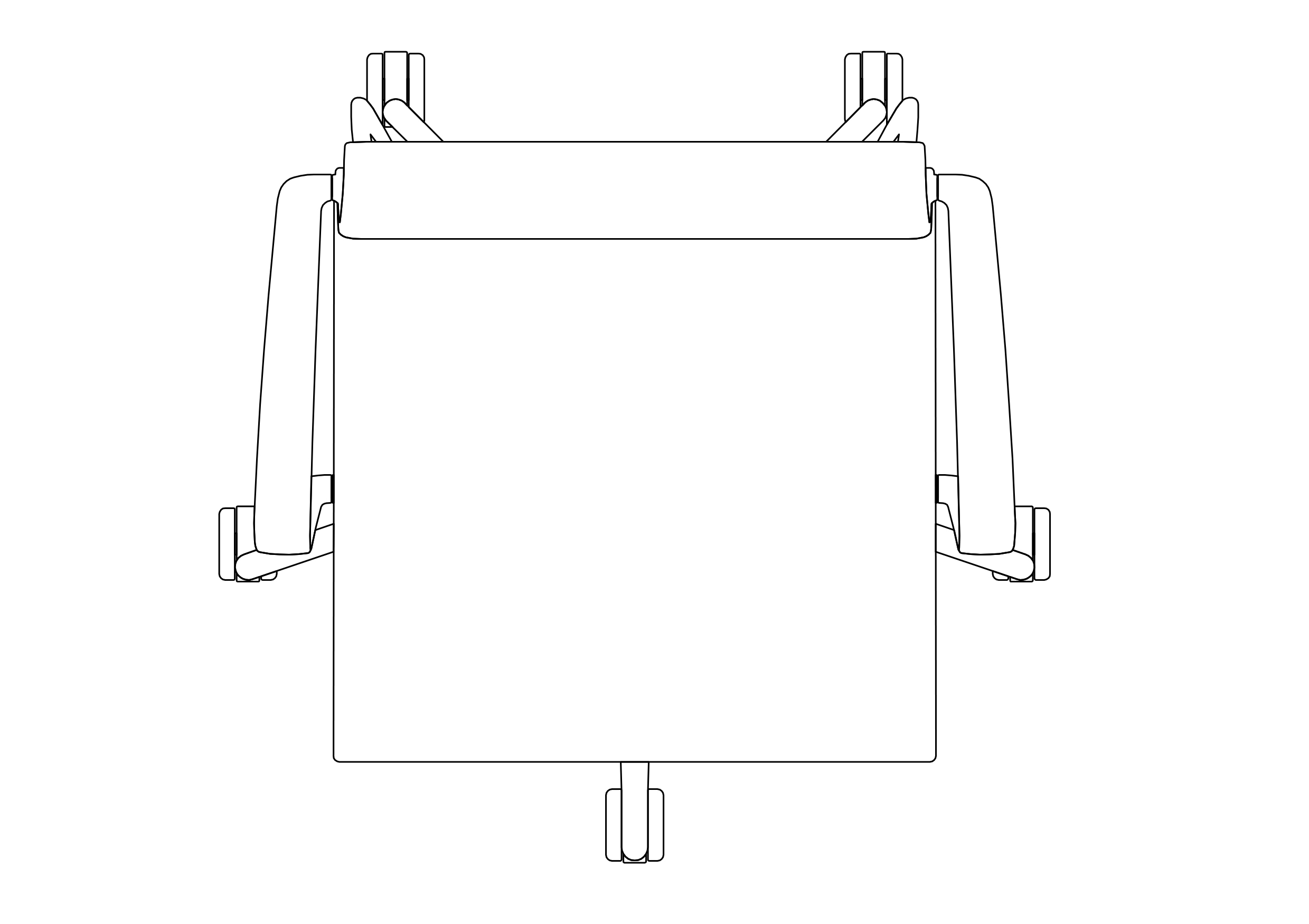 Free Office Chair top view CAD Block – DWG, DXF, PDF Format
