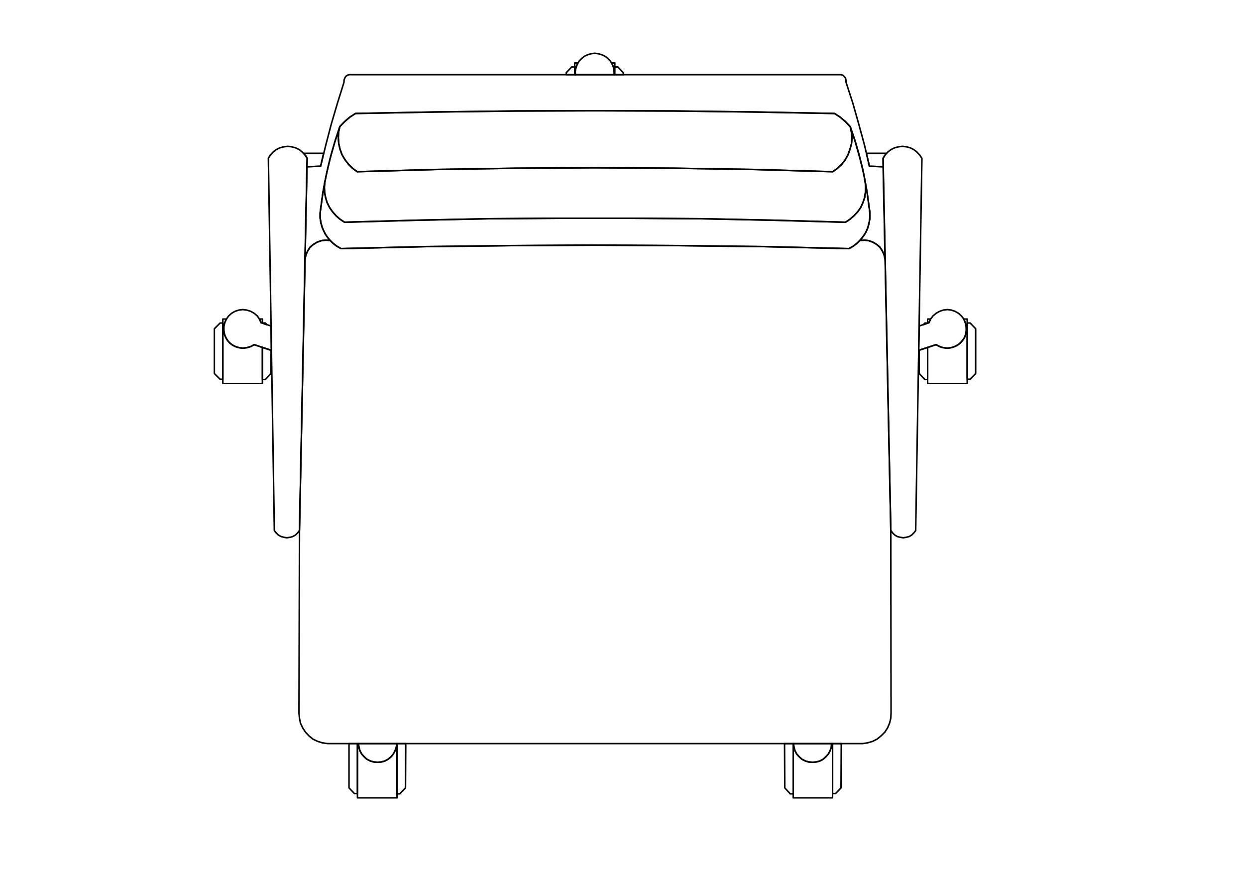 Free Office Chair top view CAD Block – DWG, DXF, PDF Format