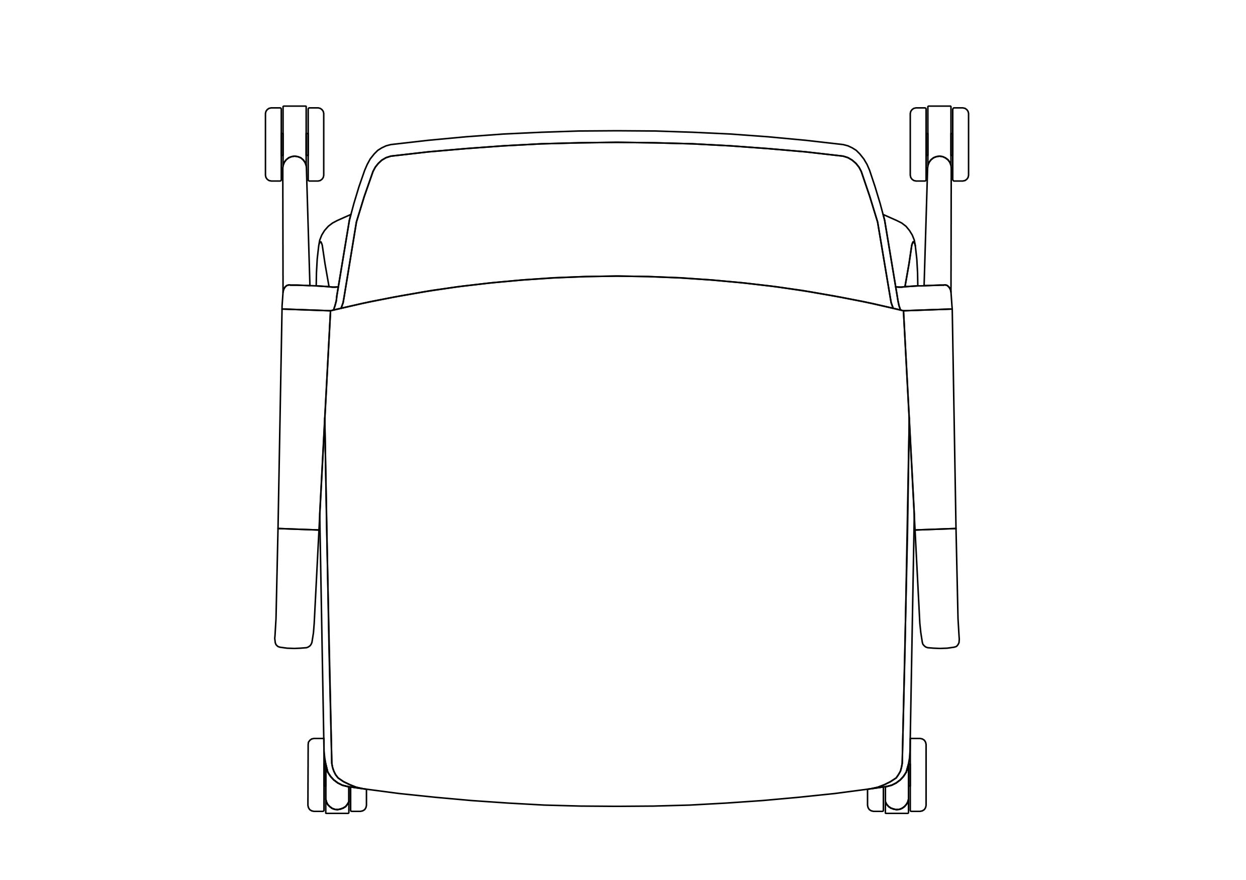 Free Office Chair top view CAD Block – DWG, DXF, PDF Format