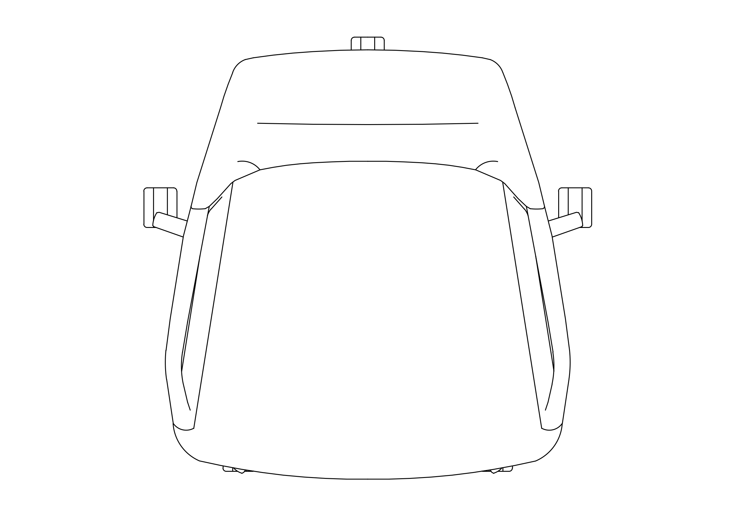 Free Office Chair top view CAD Block – DWG, DXF, PDF Format