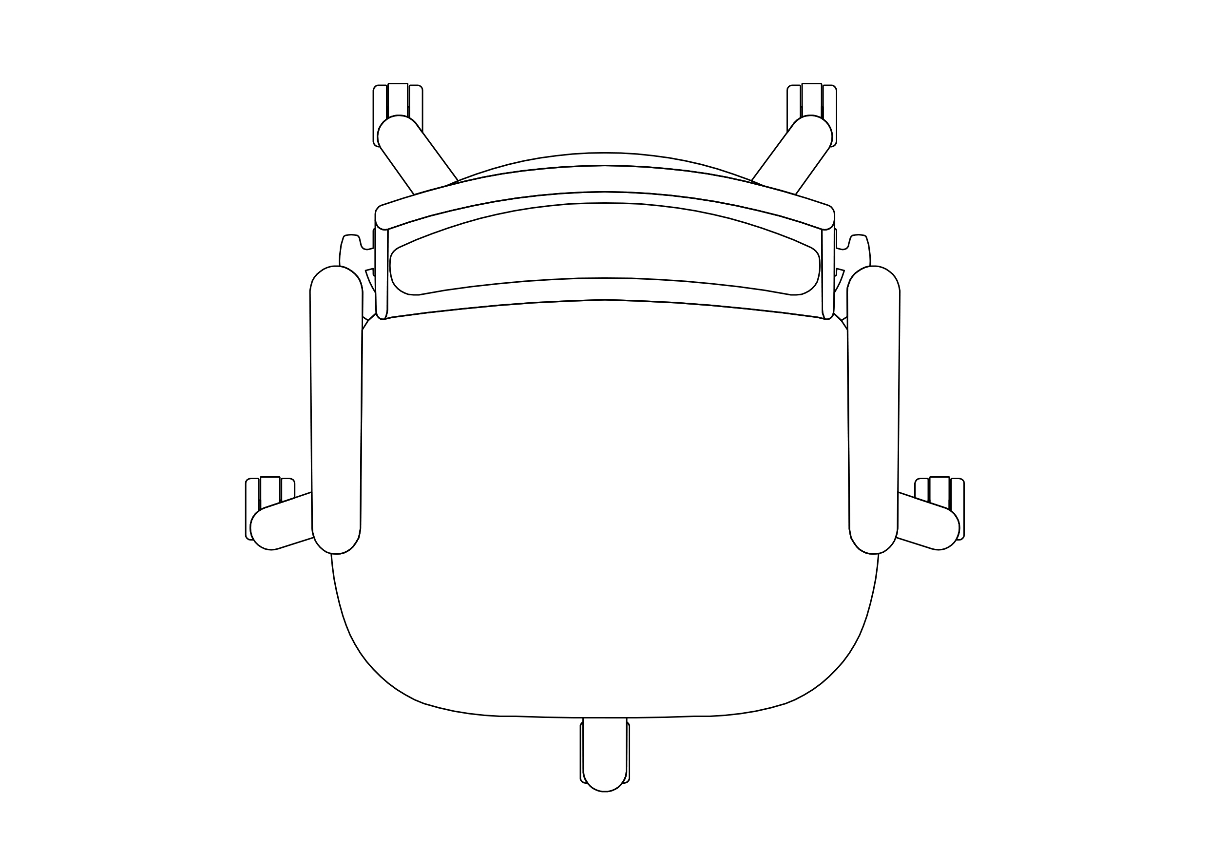 Free Office Chair top view CAD Block – DWG, DXF, PDF Format