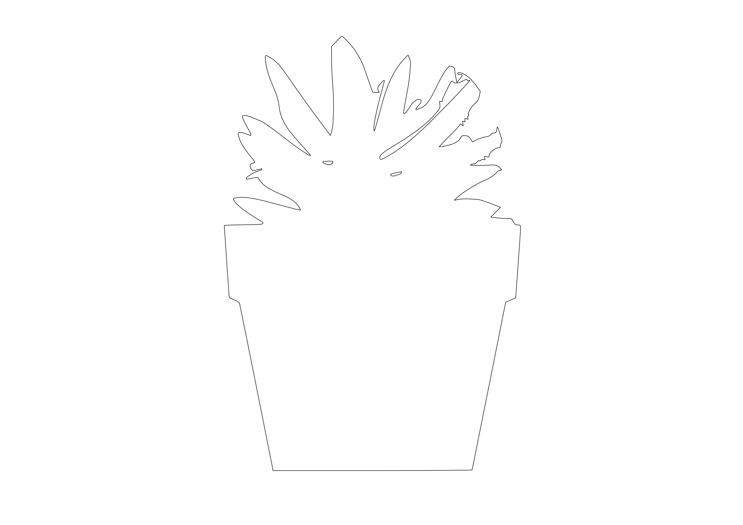 Free Plant Elevation CAD Block – DWG, DXF, PDF Format