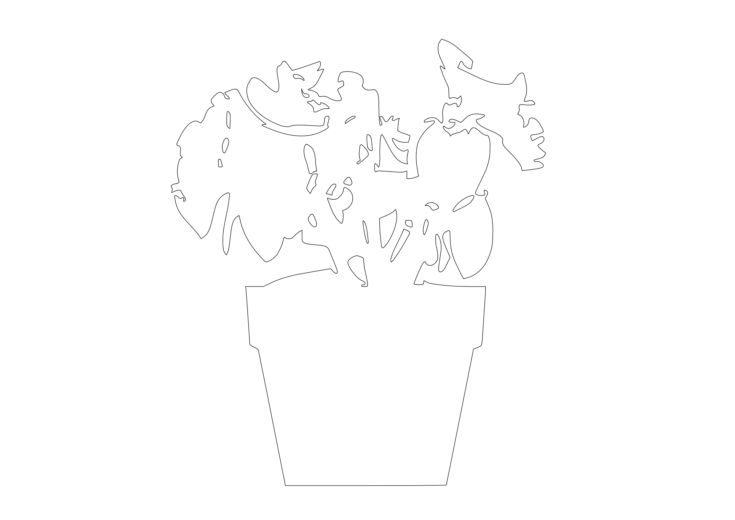 Free Plant Elevation CAD Block – DWG, DXF, PDF Format