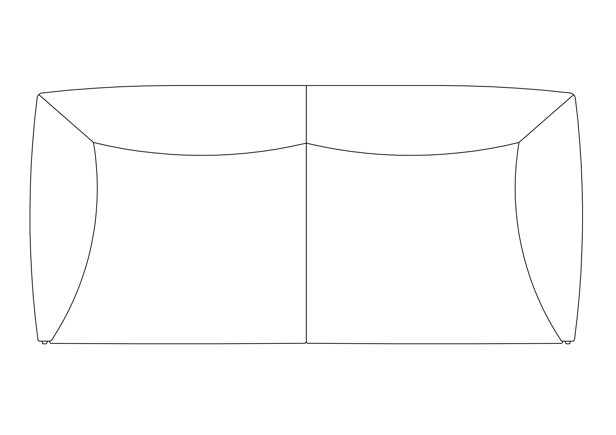 Free Sofa  top view CAD Block – DWG, DXF, PDF Format