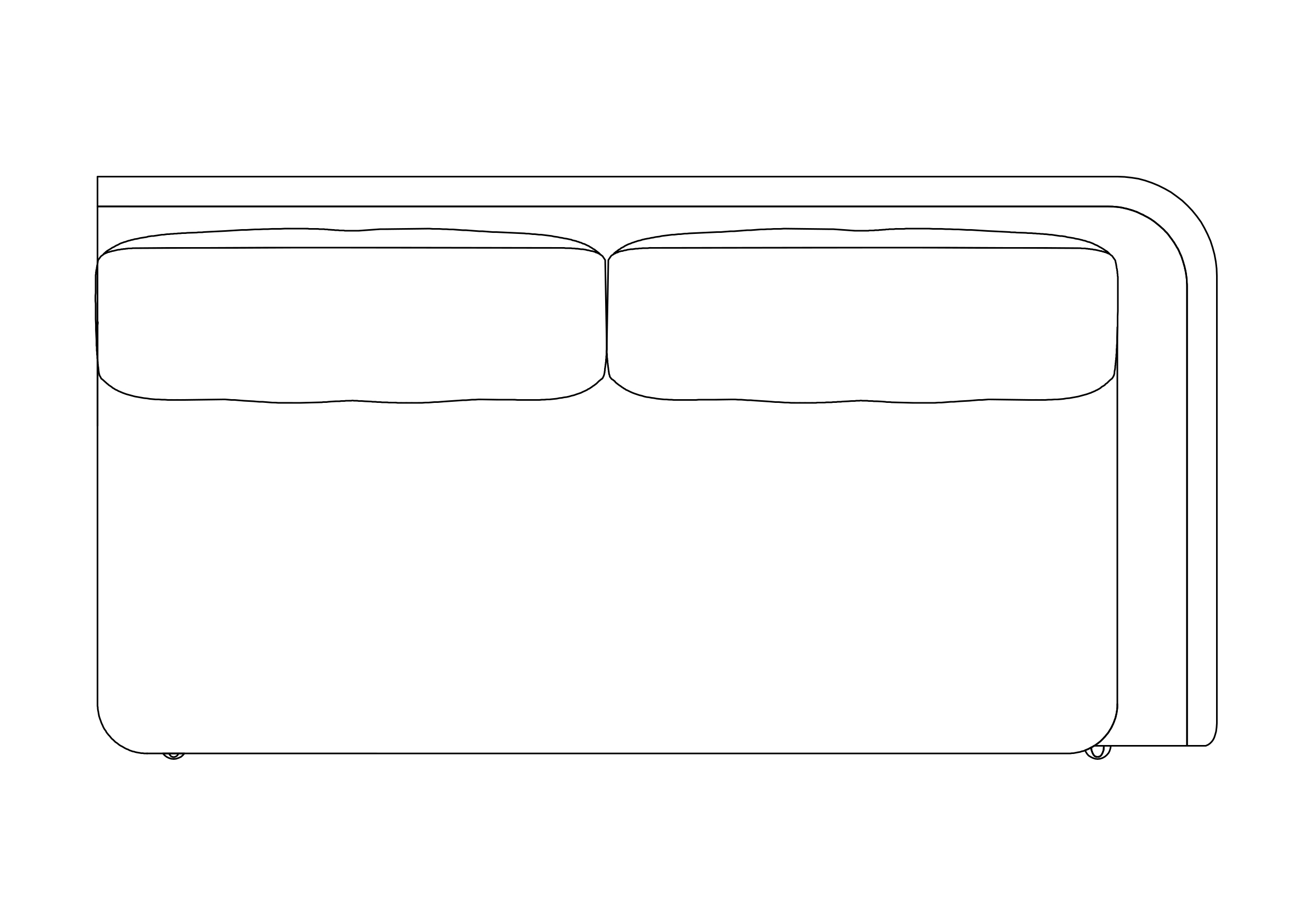 Free Sofa  top view CAD Block – DWG, DXF, PDF Format