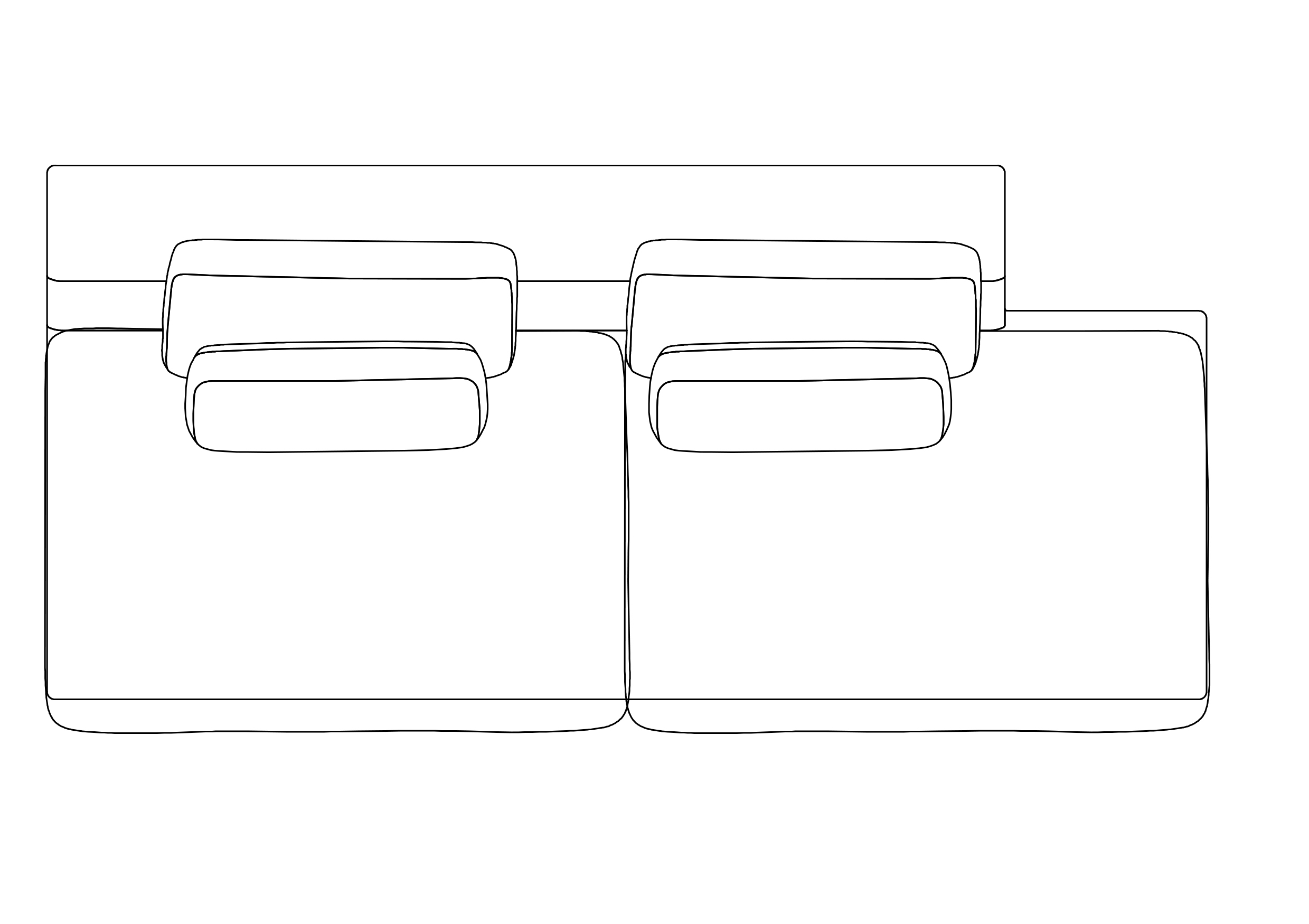 Free Sofa  top view CAD Block – DWG, DXF, PDF Format