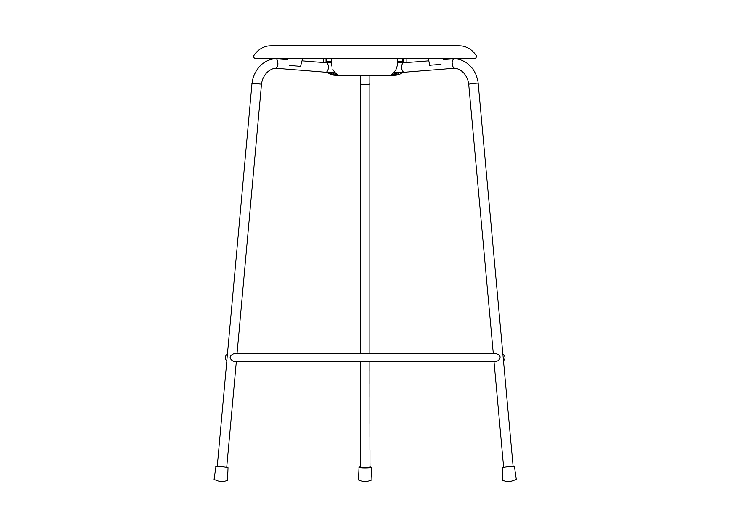 Free Stool elevation CAD Block – DWG, DXF, PDF Format