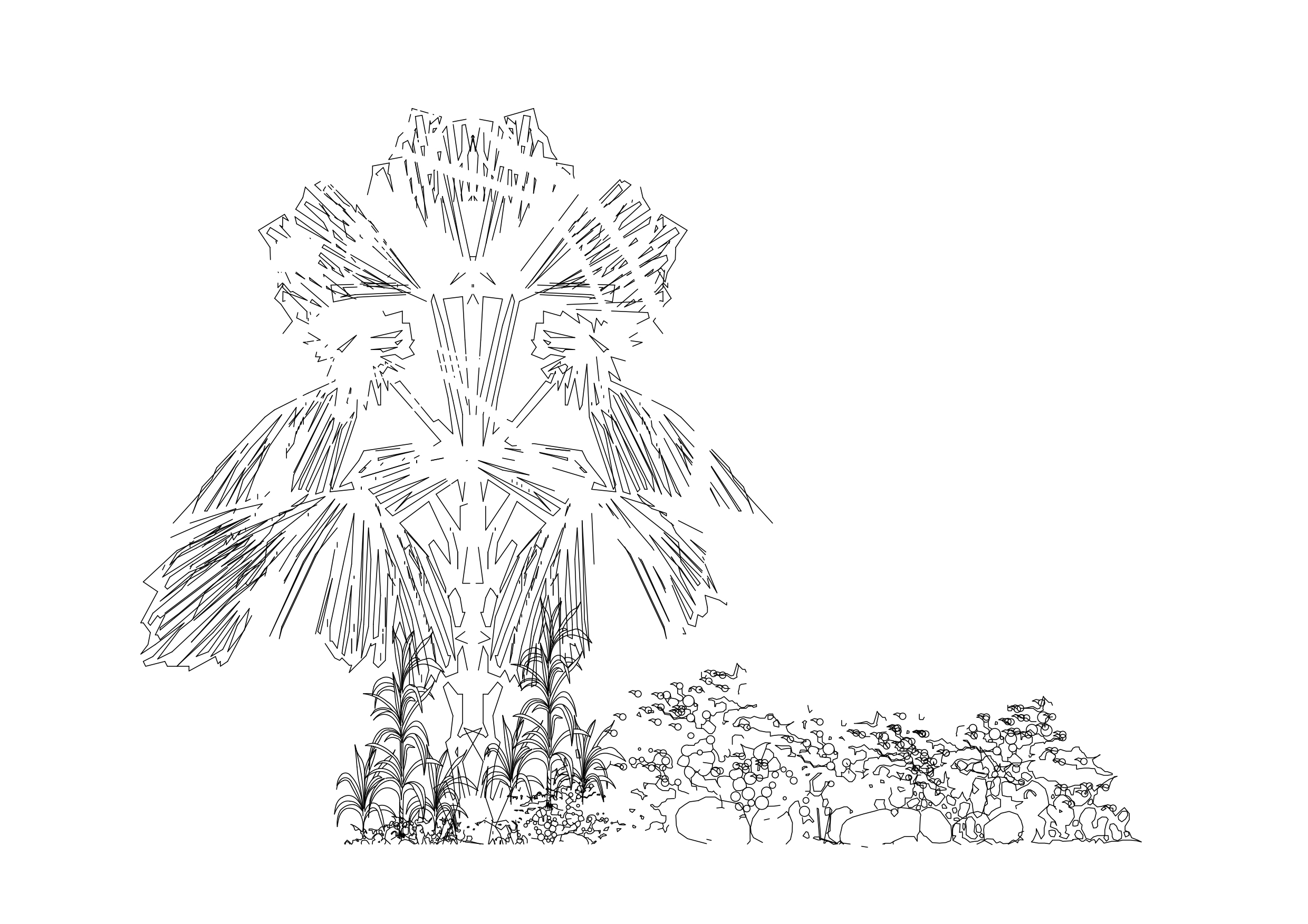 Free Multiple Trees Elevation CAD Block – DWG, DXF, PDF Format
