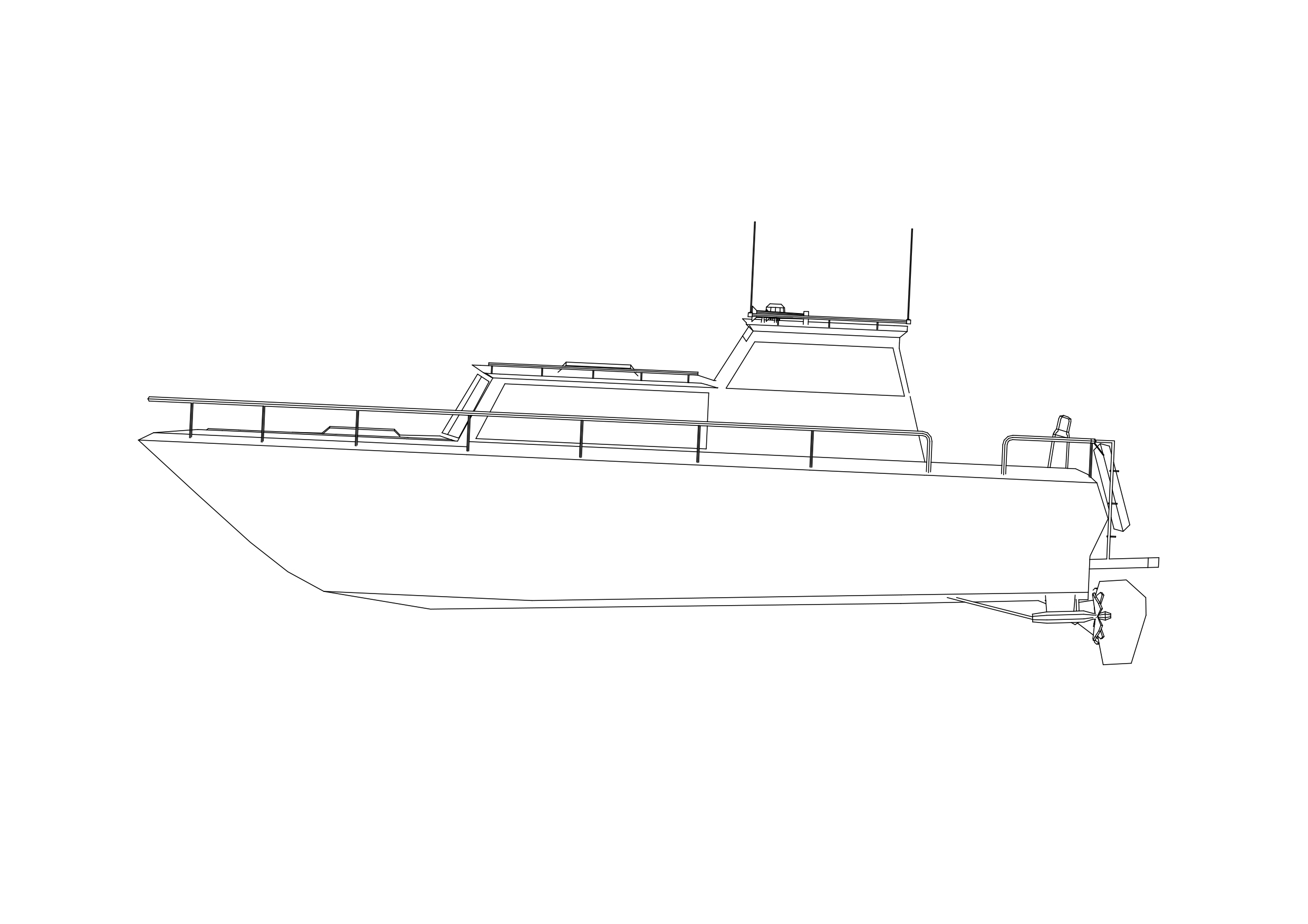 Free Boat Elevation CAD Block – DWG, DXF, PDF Format
