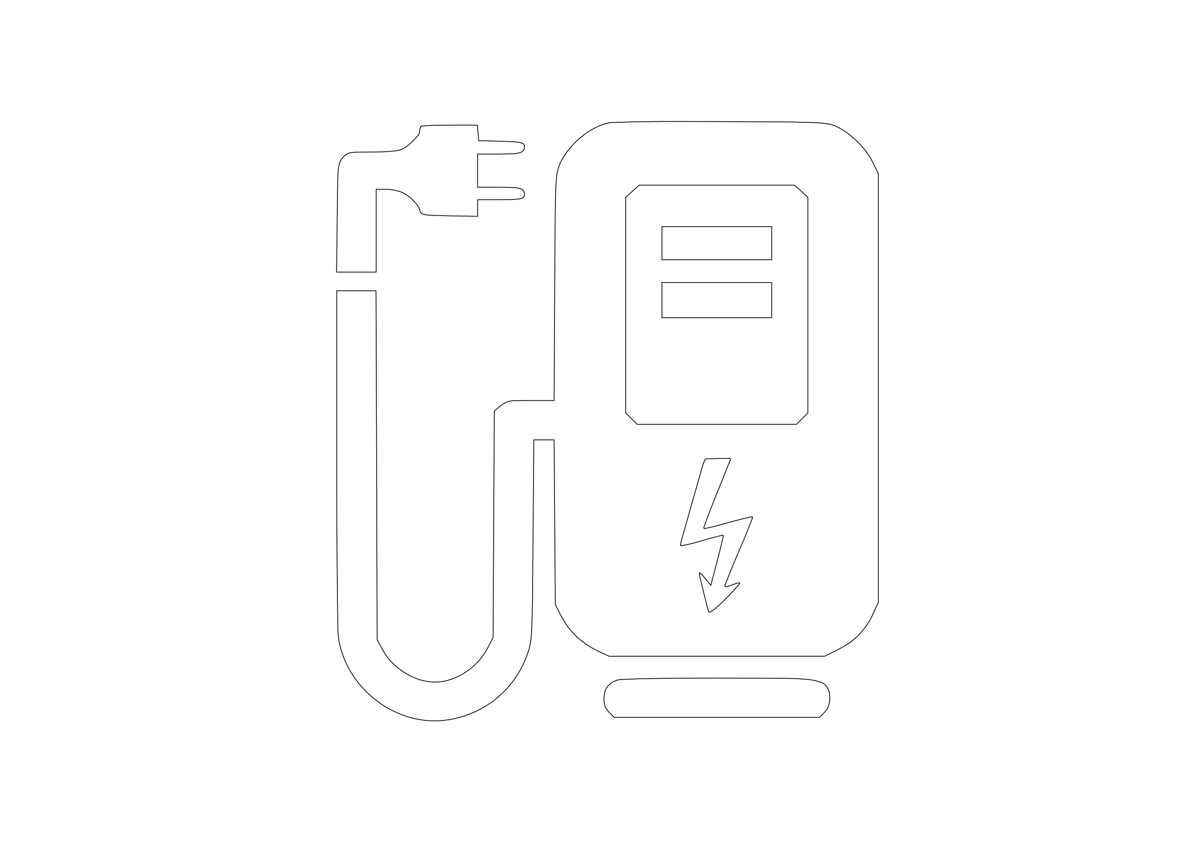 Free EV Charger Symbol CAD Block Icon – DWG, DXF, PDF Format