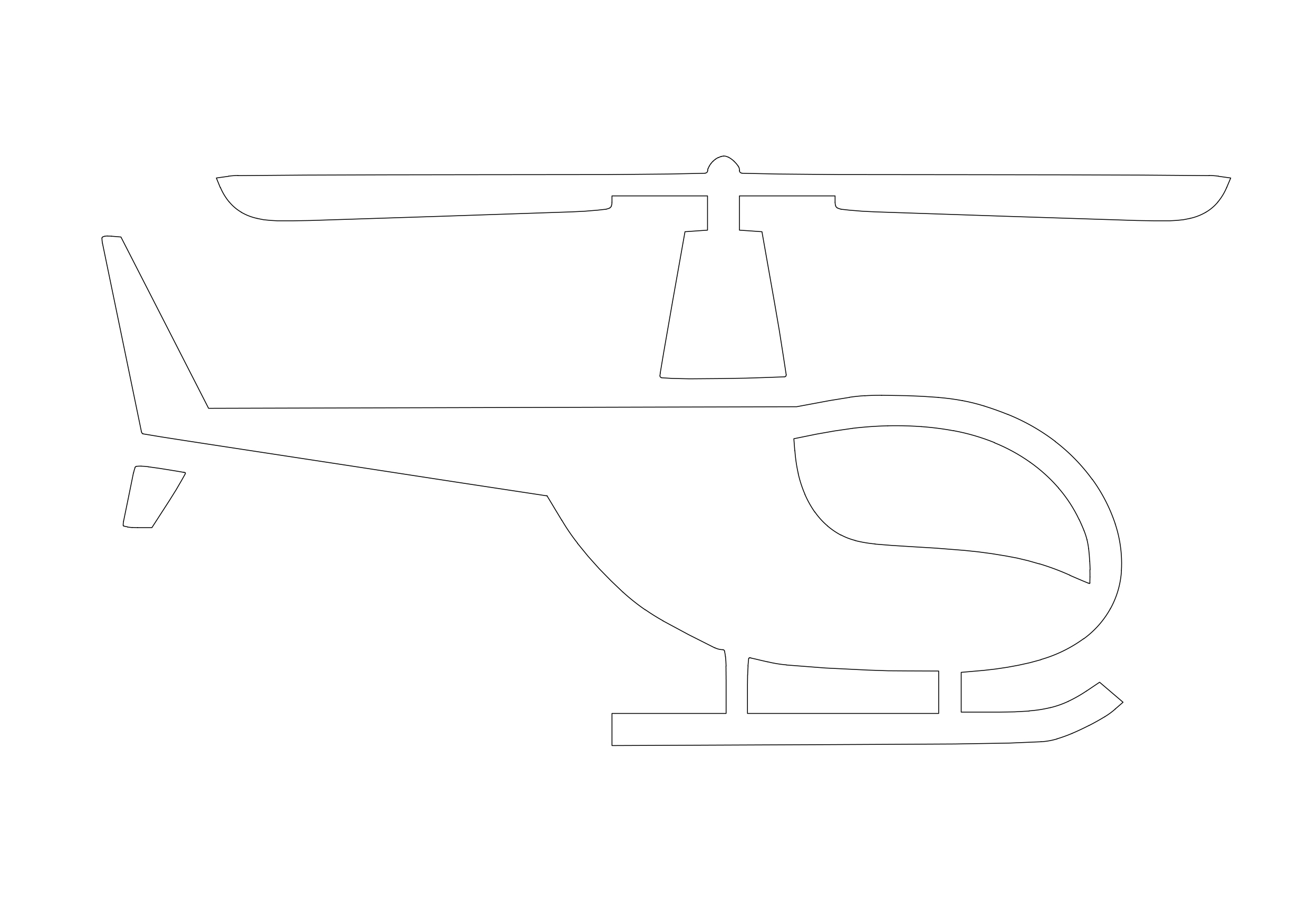 Free Helicopter Symbol CAD Block Icon – DWG, DXF, PDF Format