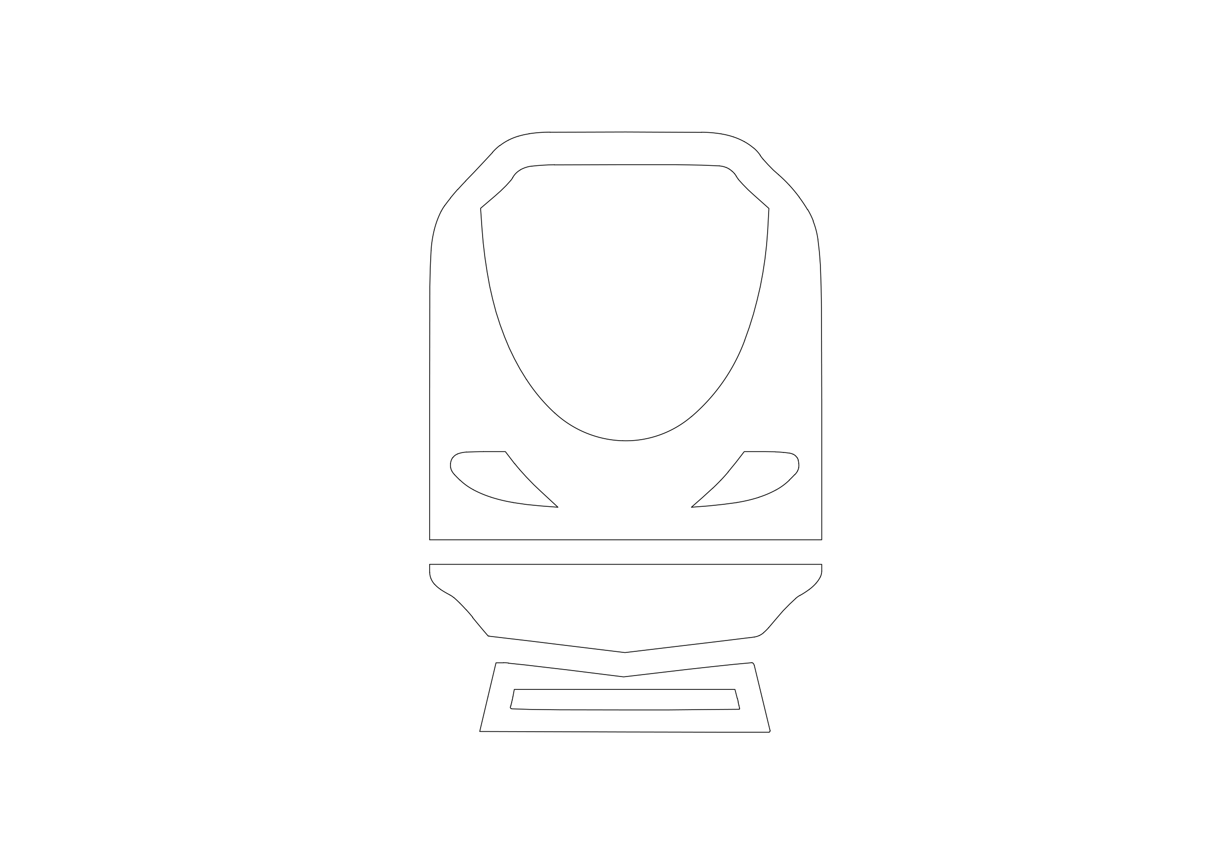 Free Train Symbol CAD Block Icon – DWG, DXF, PDF Format