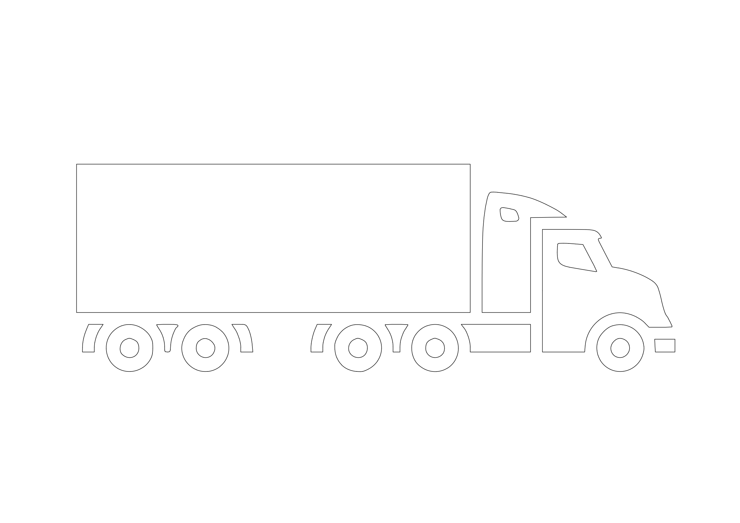 Free Truck Symbol CAD Block Icon – DWG, DXF, PDF Format