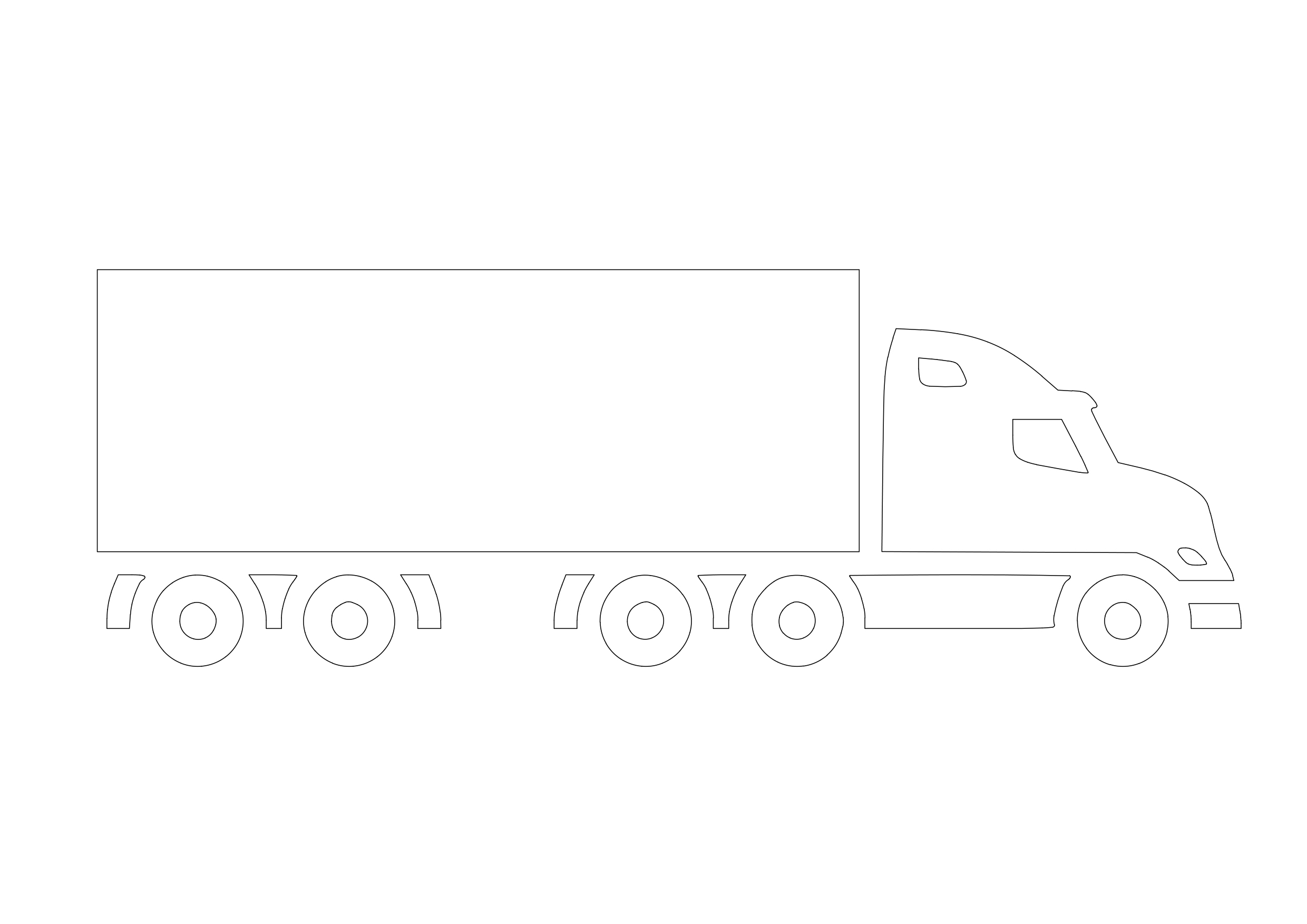 Free Truck Symbol CAD Block Icon – DWG, DXF, PDF Format