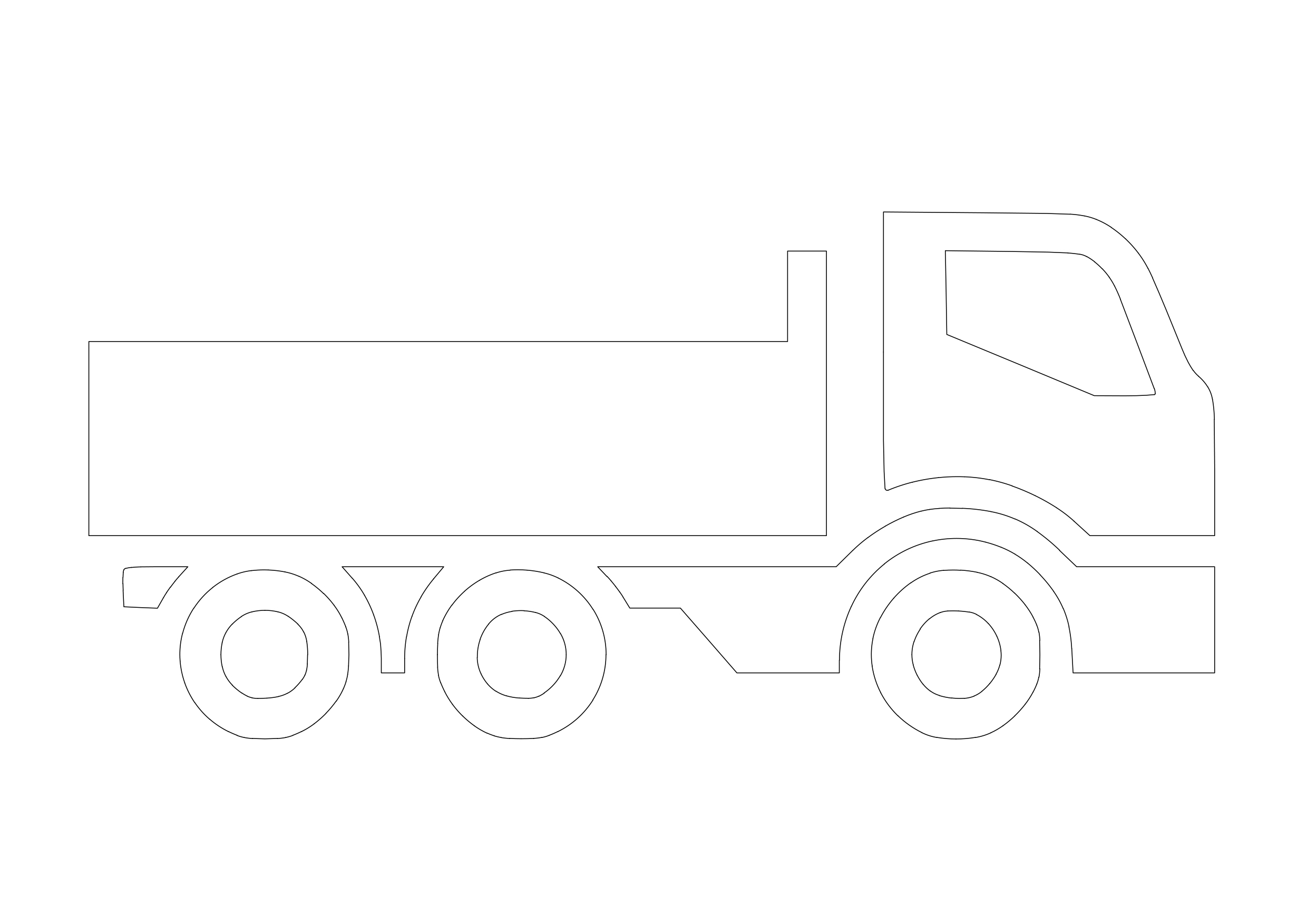 Free Truck Symbol CAD Block Icon – DWG, DXF, PDF Format