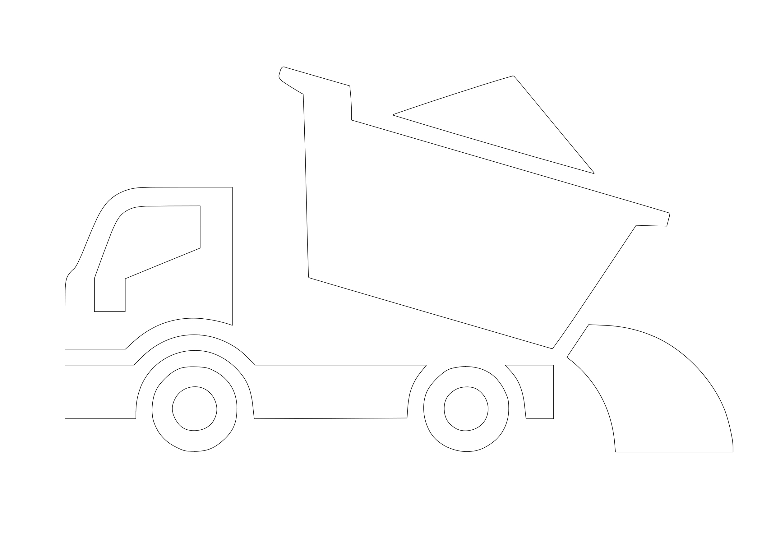 Free Construction Vehicle Symbol CAD Block Icon – DWG, DXF, PDF Format