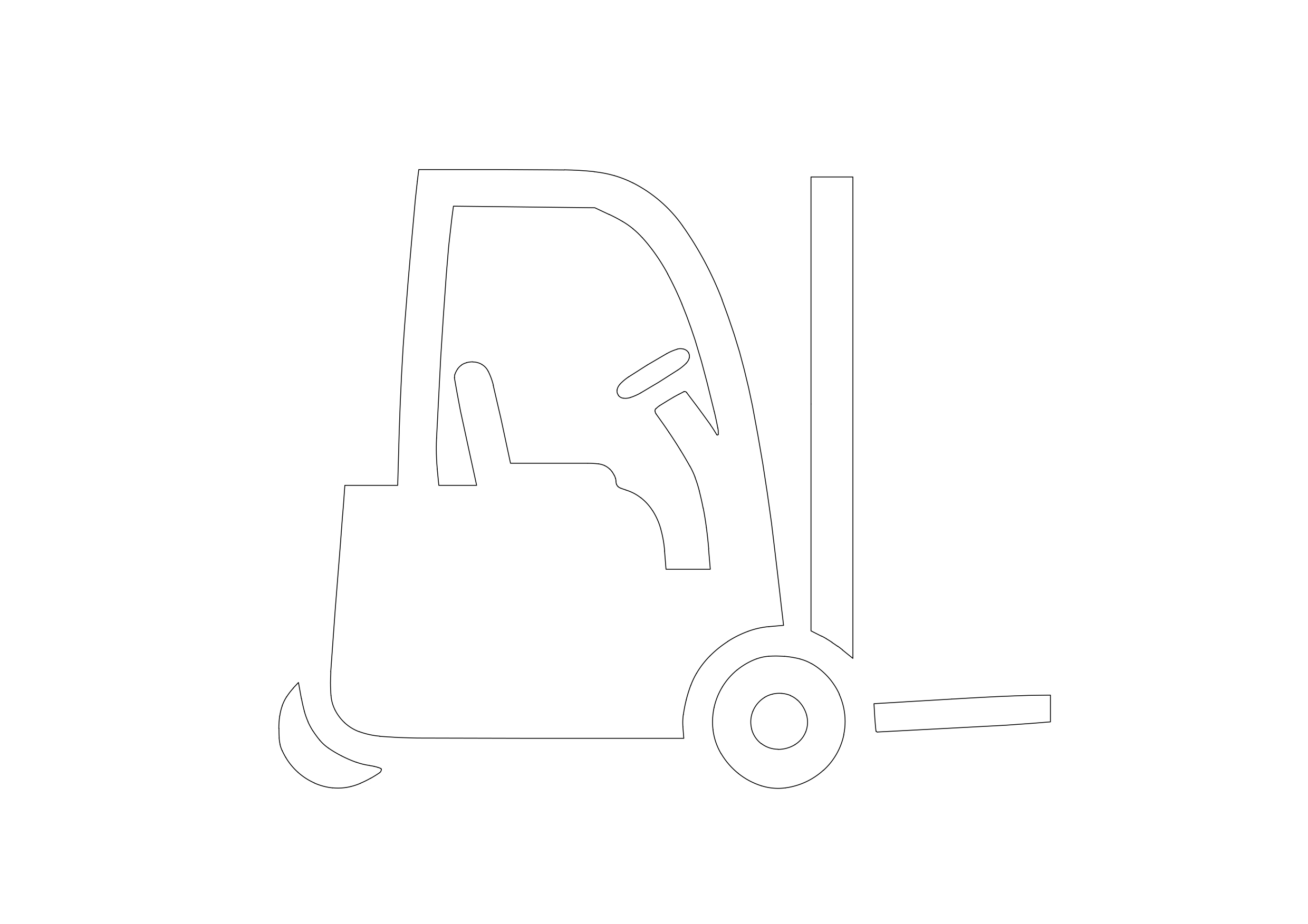 Free Forklift Symbol CAD Block Icon – DWG, DXF, PDF Format