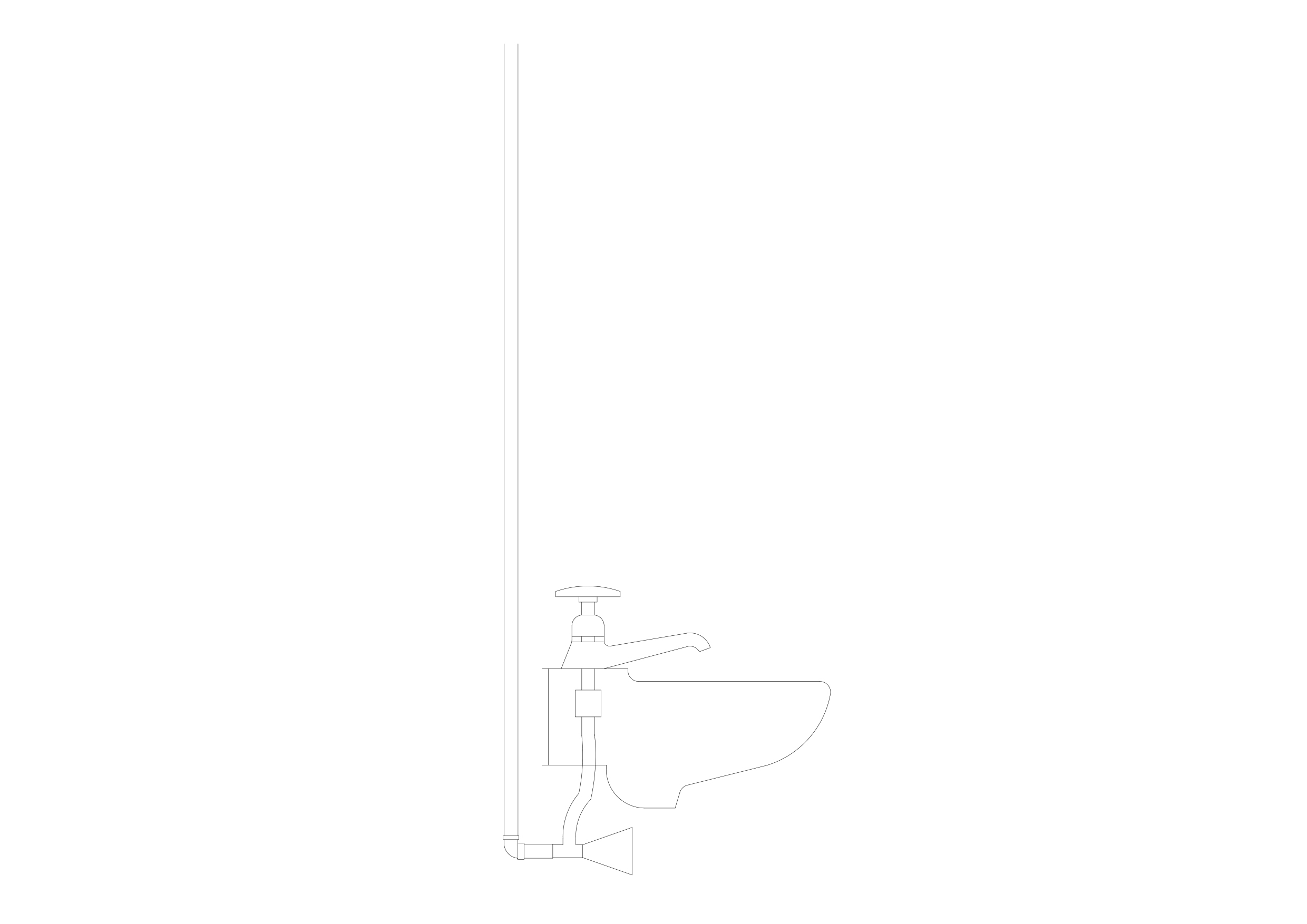 Free Bidet Elevation CAD Block – DWG, DXF, PDF Format
