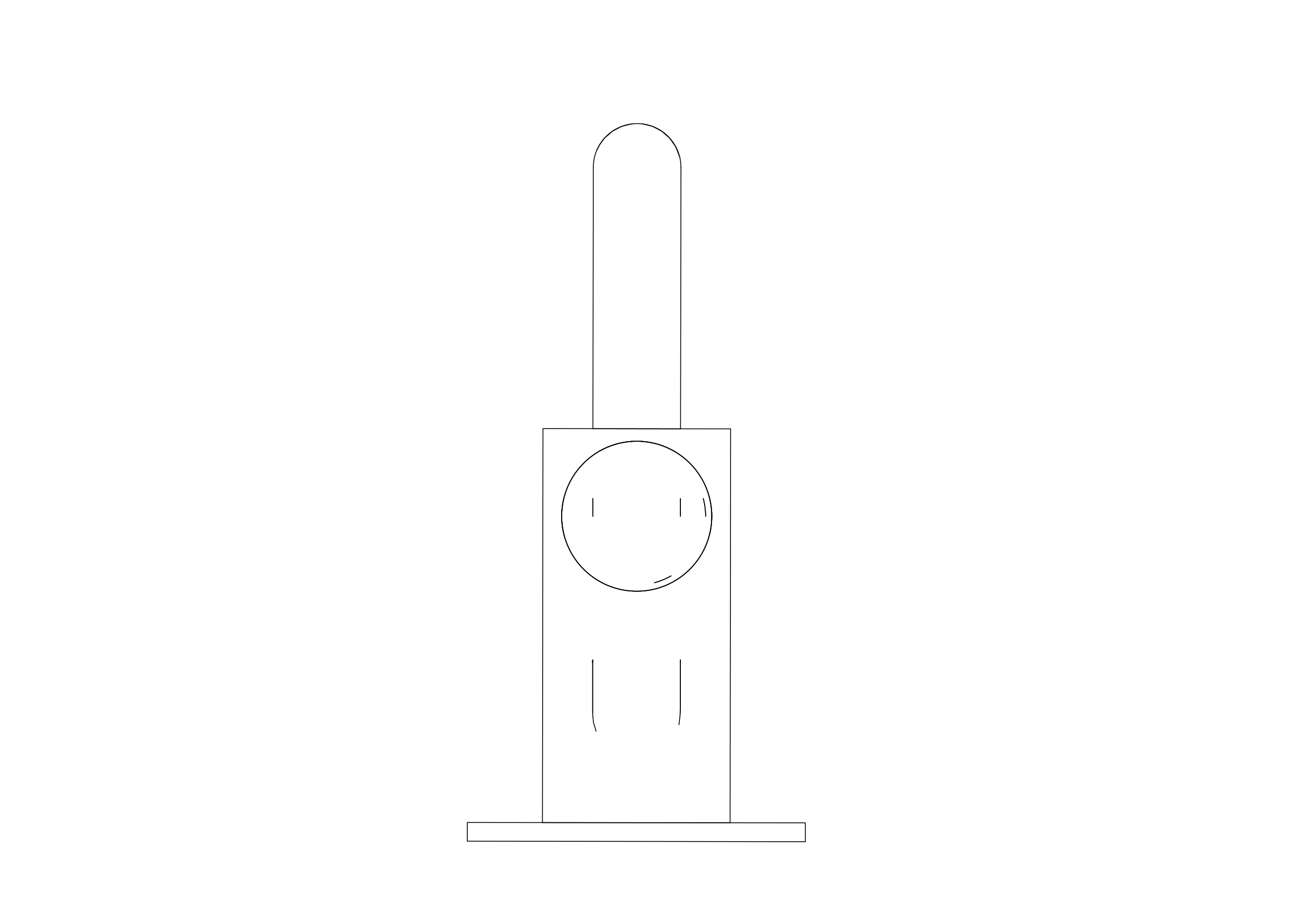 Free Ablution Spray top view CAD Block – DWG, DXF, PDF Format