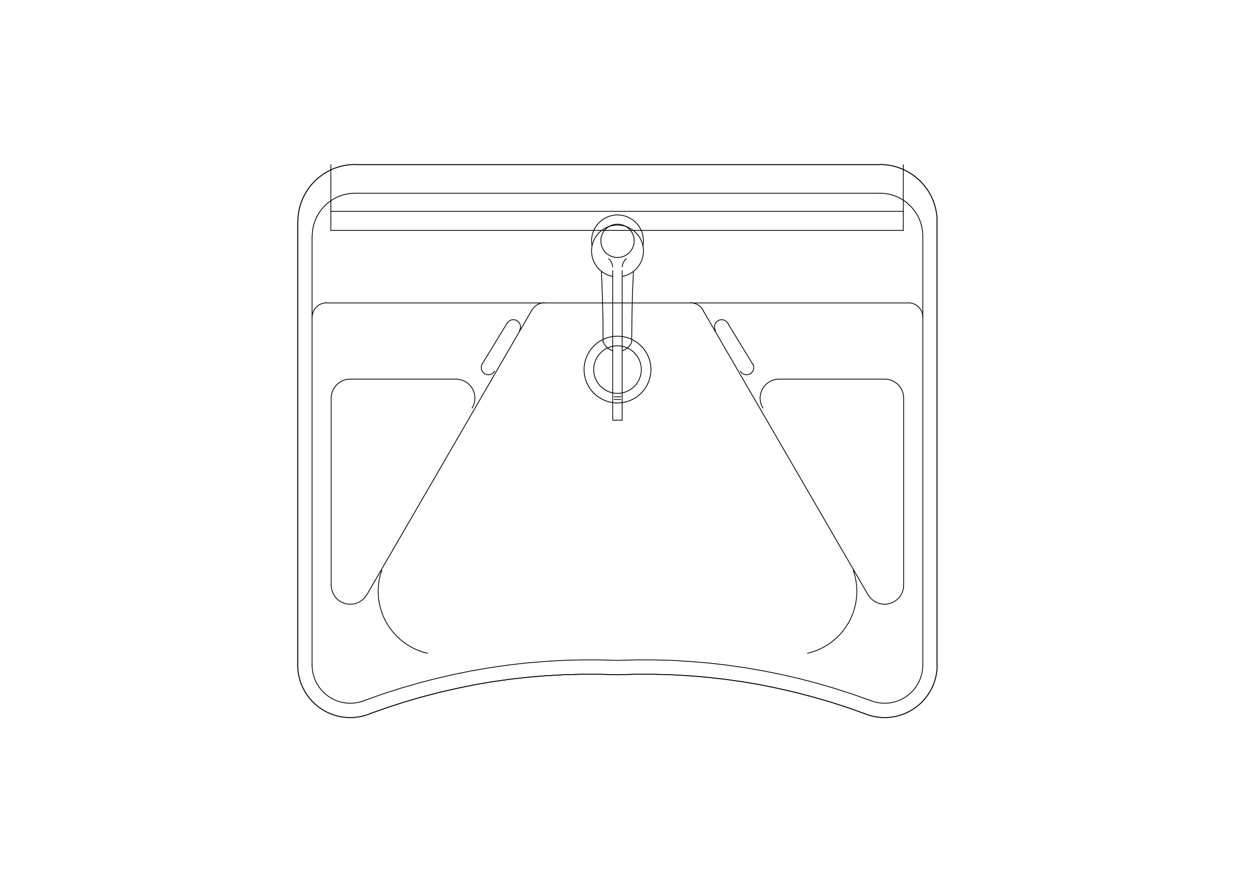 Free Sink Top View CAD Block – DWG, DXF, PDF Format