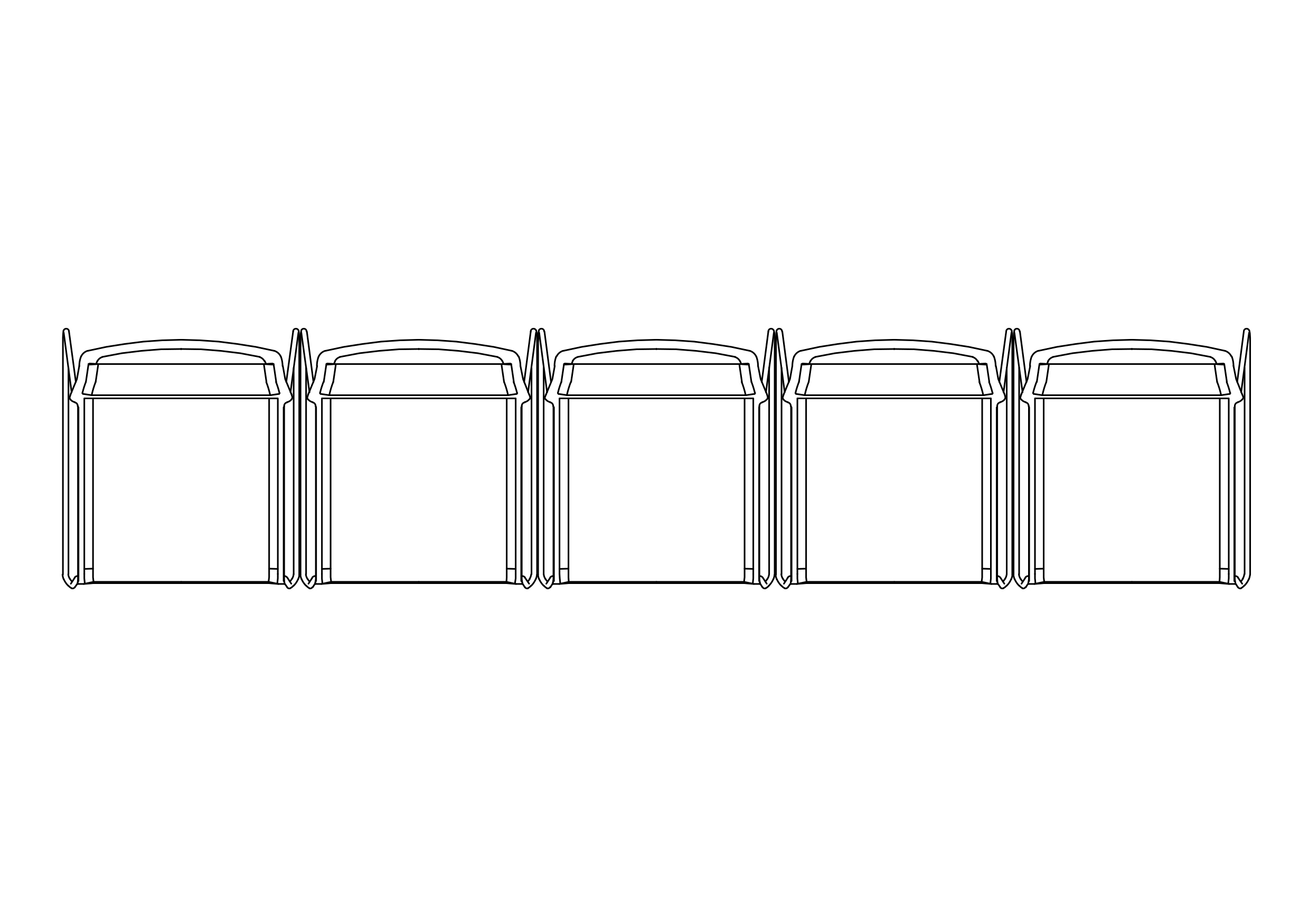 Free Waiting Area Chairs CAD Block – DWG, DXF, PDF Format
