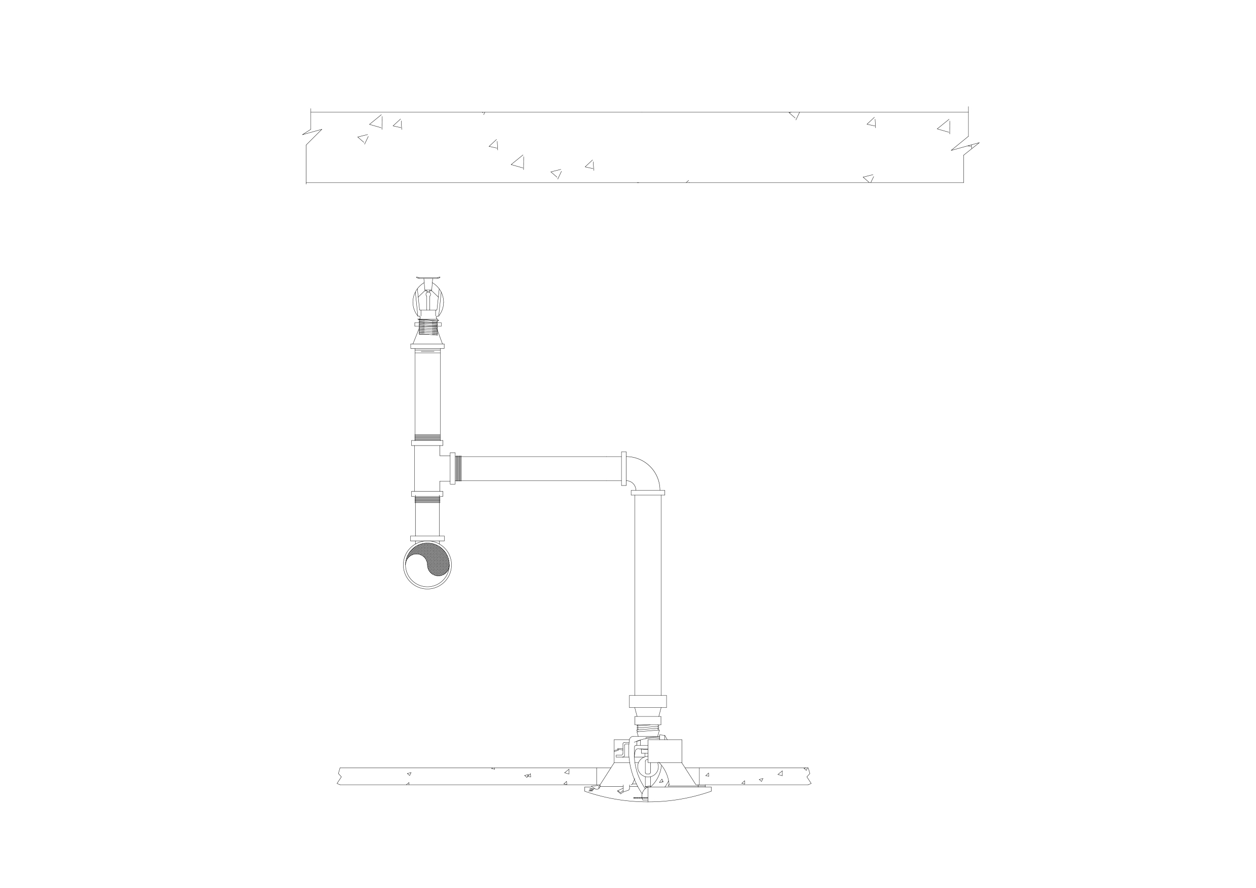 Free Sprinkler Elevation CAD Block – DWG, DXF, PDF Format