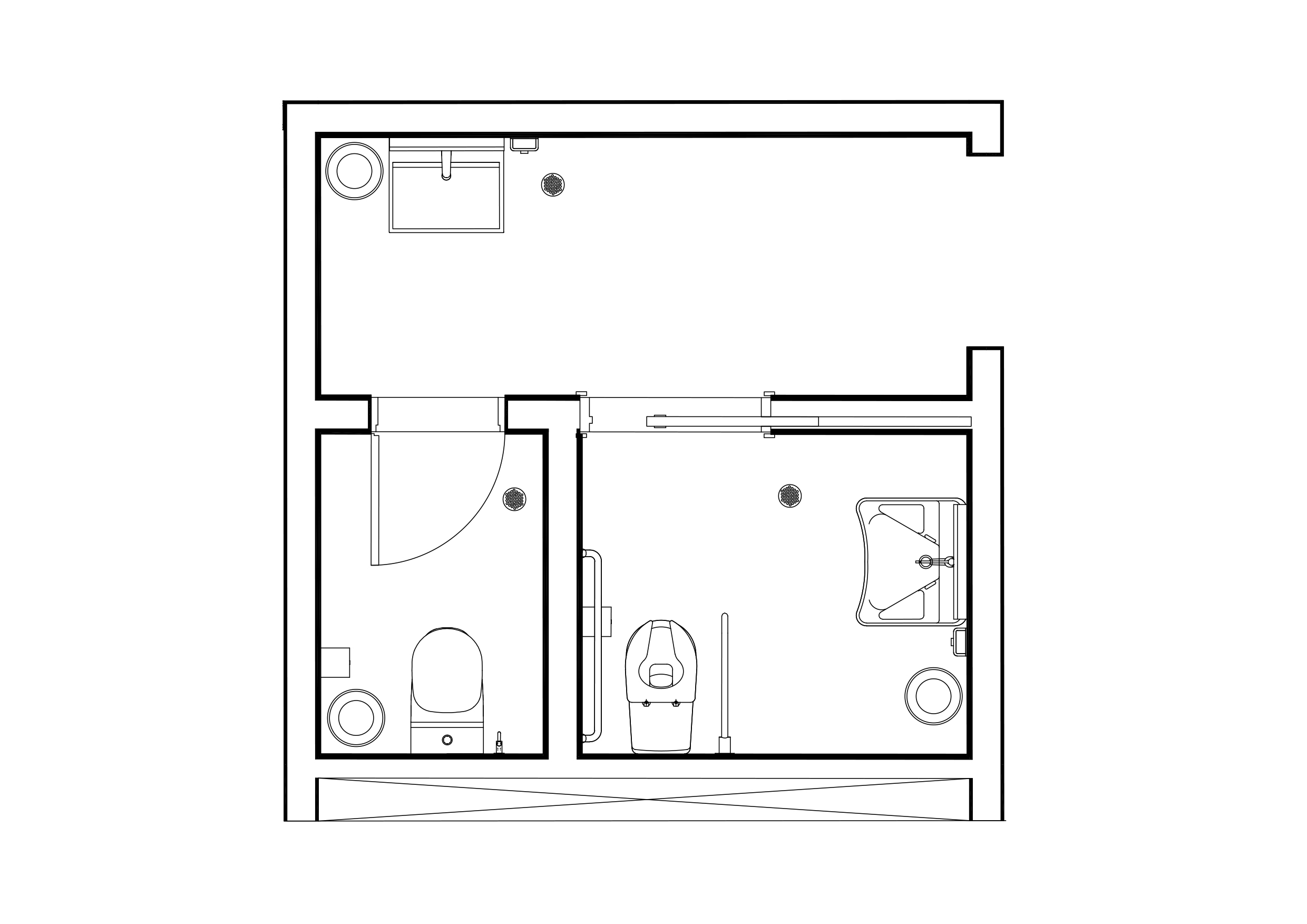Free Public Toilet Top View CAD Block – DWG, DXF, PDF Format