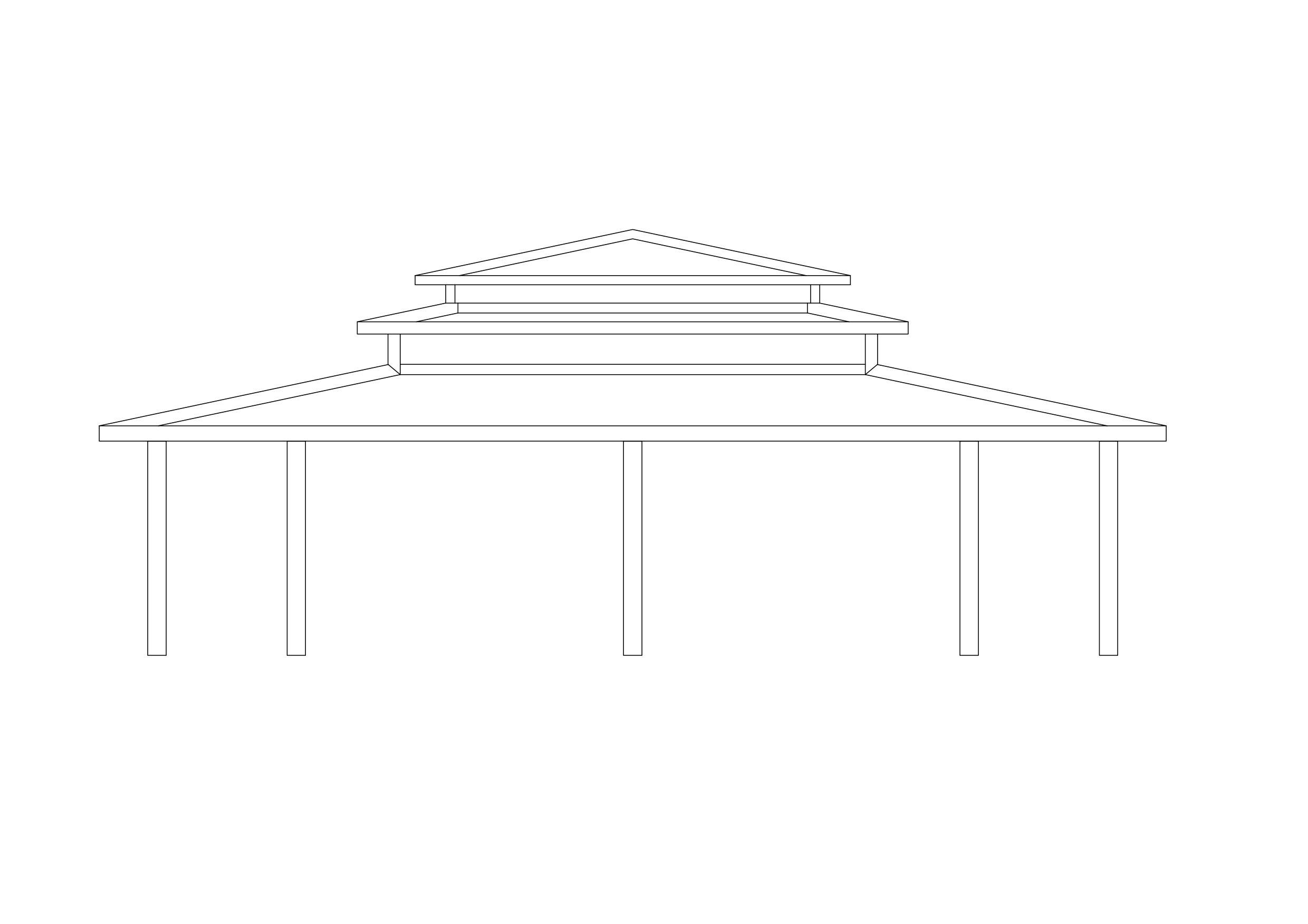 Free Pergola Elevation CAD Block – DWG, DXF, PDF Format
